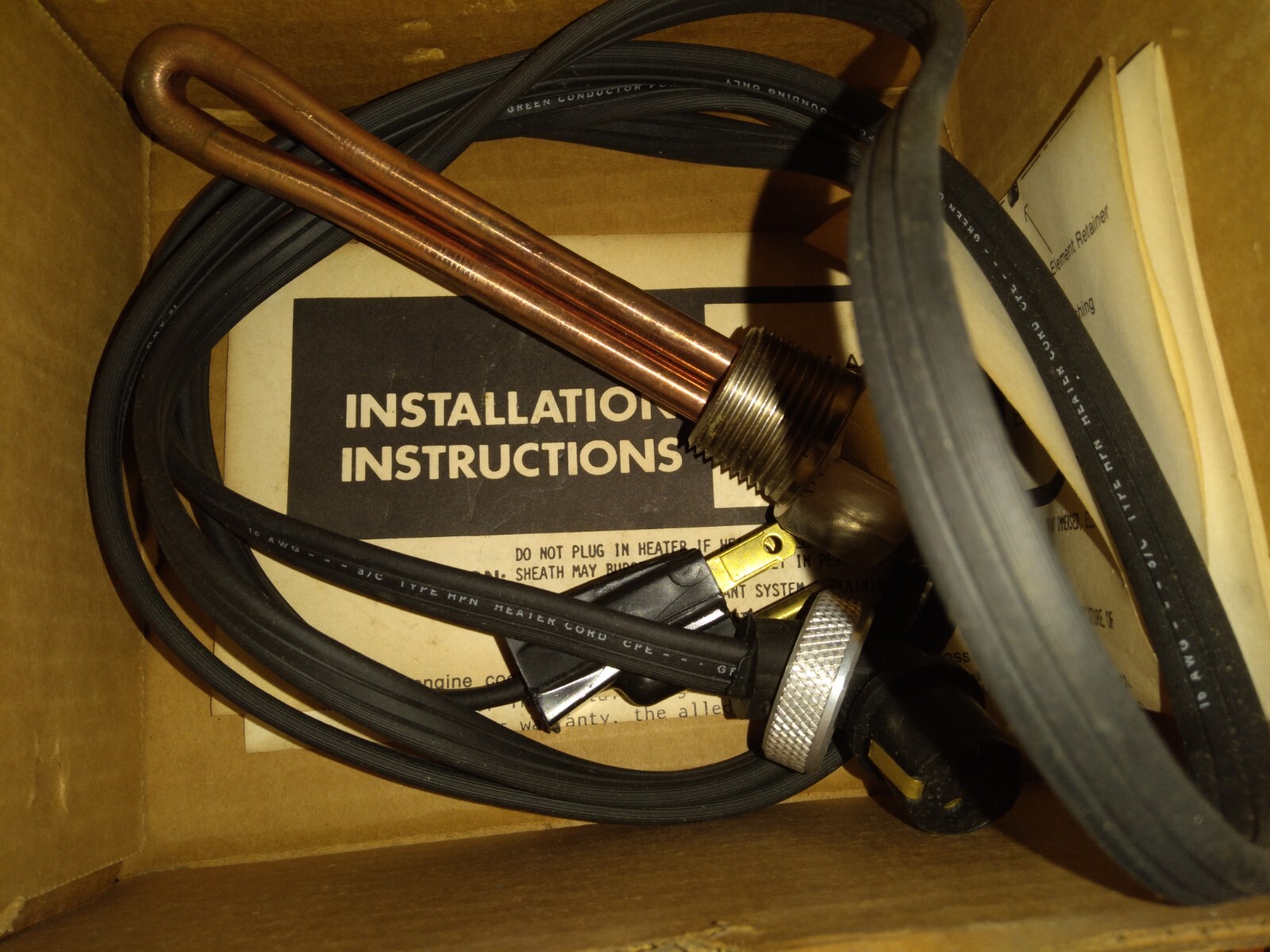 New Zerostart Block Heater for International 860-2611 New Zerostart Block Heater for International 860-2611