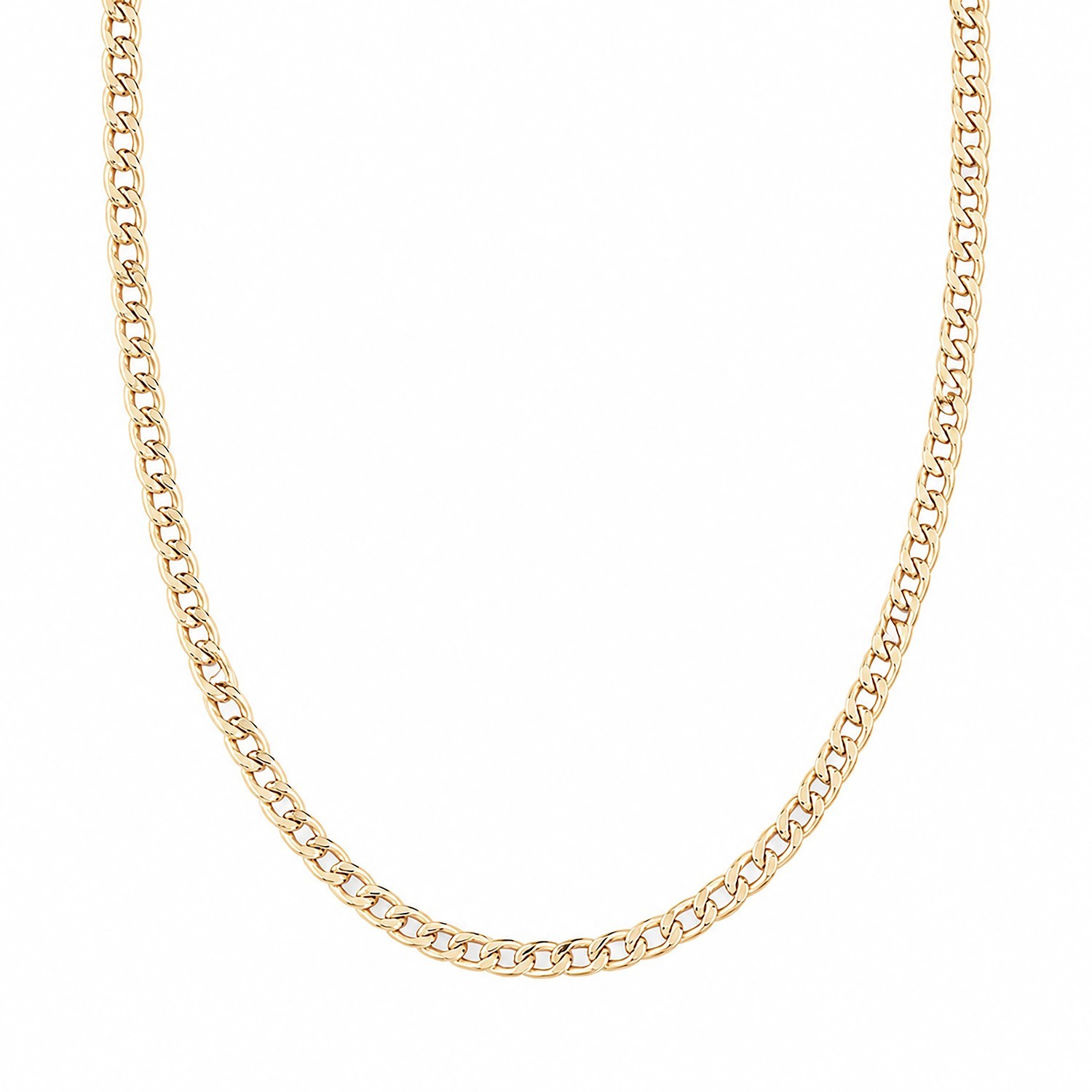 9ct Yellow Gold Fine Curb Chain 18