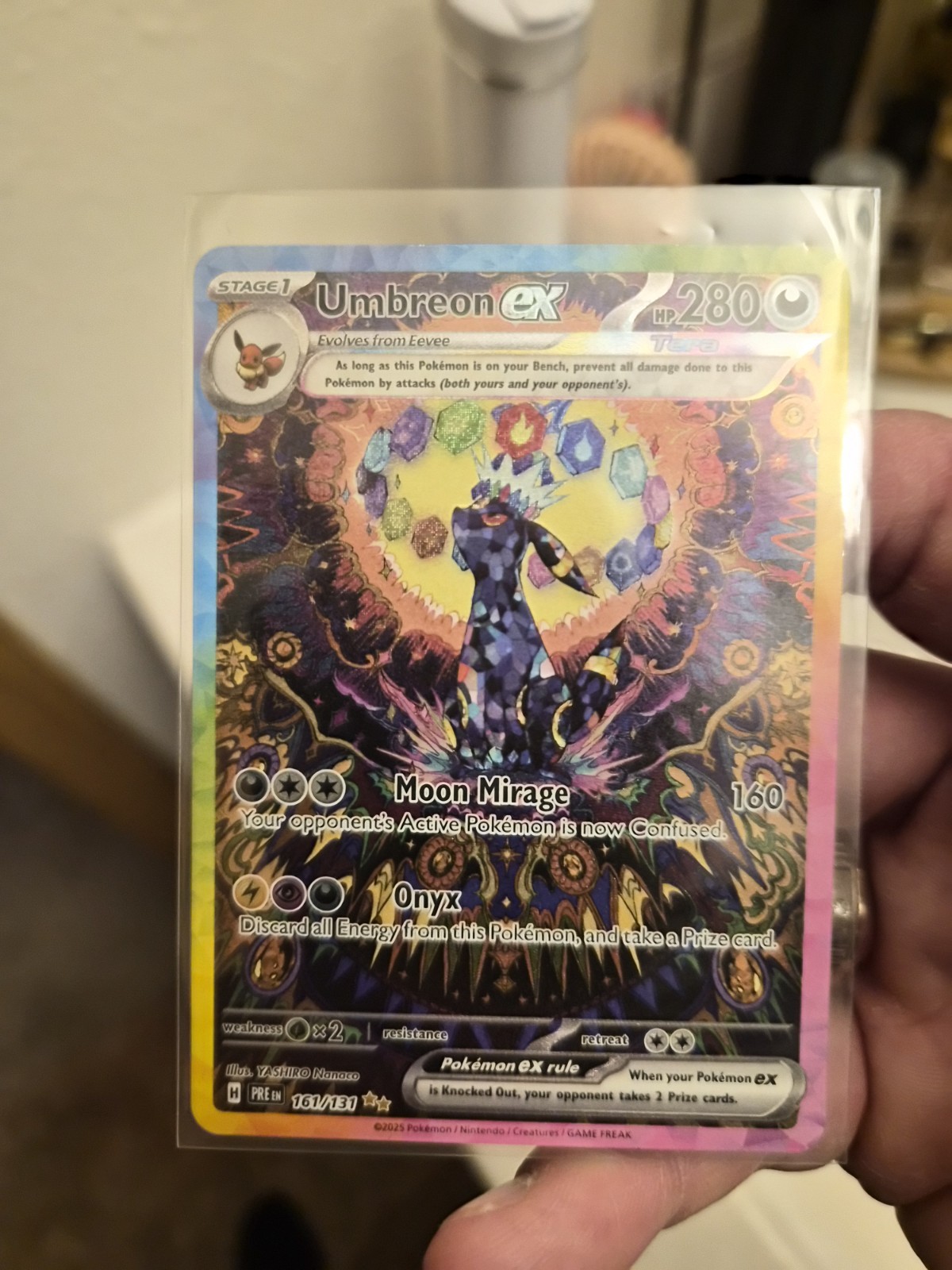 Umbreon ex 161/131 Special Illustration Rare SV: Prismatic Evolutions NM Umbreon ex 161/131 Special Illustration Rare SV: Prismatic Evolutions NM