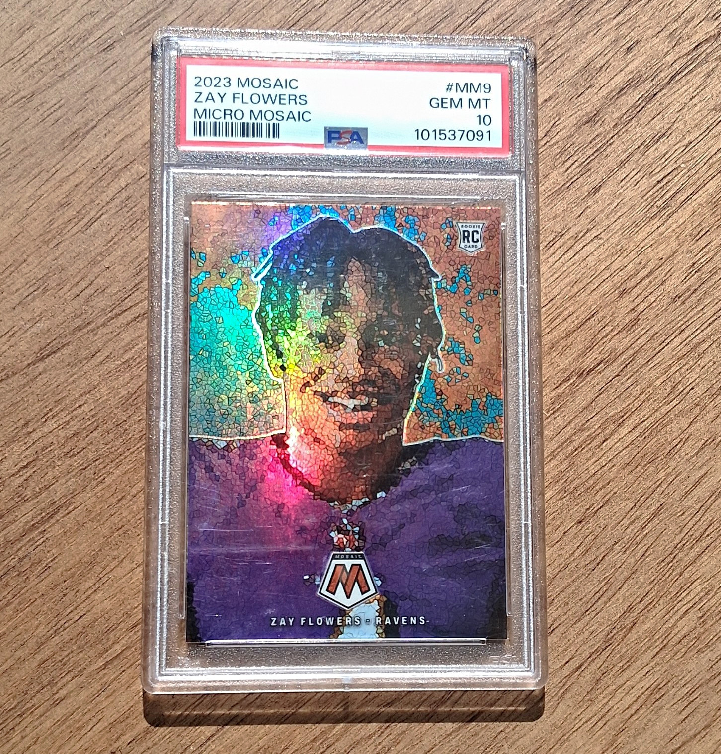 Panini 2023 Mosaic - Micro Mosaic Zay Flowers #MM-9 PSA 10 (RC) Ravens