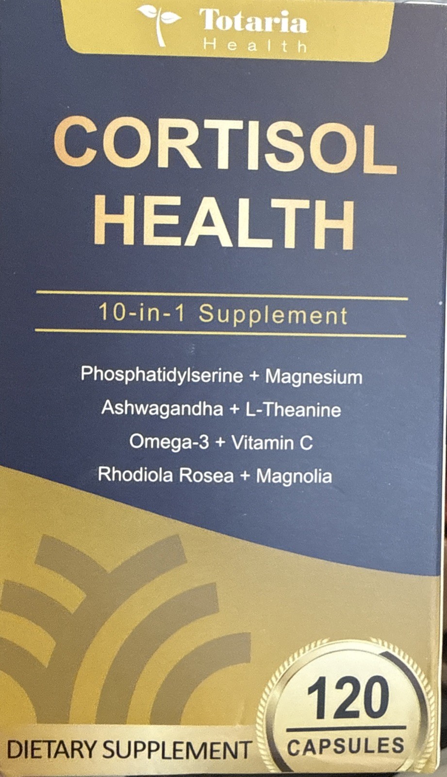 Totaria Health Cortisol Health 10-in 1 Supplement - 120 Capsules 6/28 Totaria Health Cortisol Health 10-in 1 Supplement - 120 Capsules 6/28