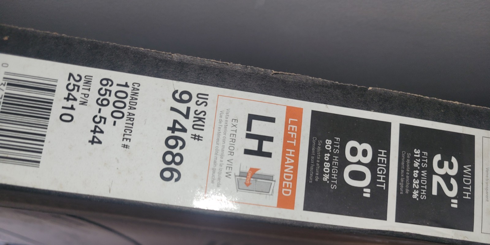 New In Box 32 X 80 White Storm Door New In Box 32 X 80 White Storm Door
