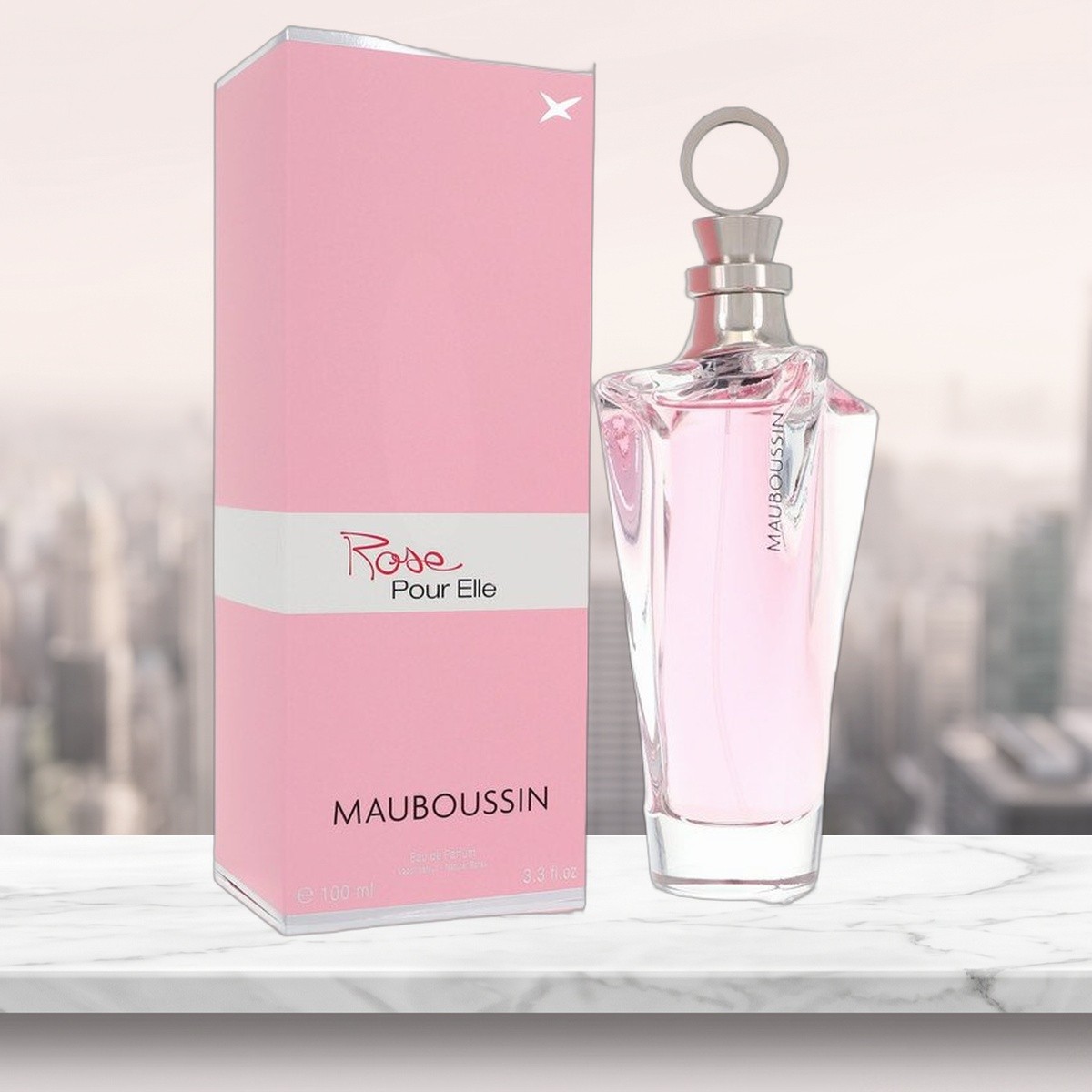 Mauboussin Rose Pour Elle Eau De Parfum Spray By Mauboussin - 3.4 oz