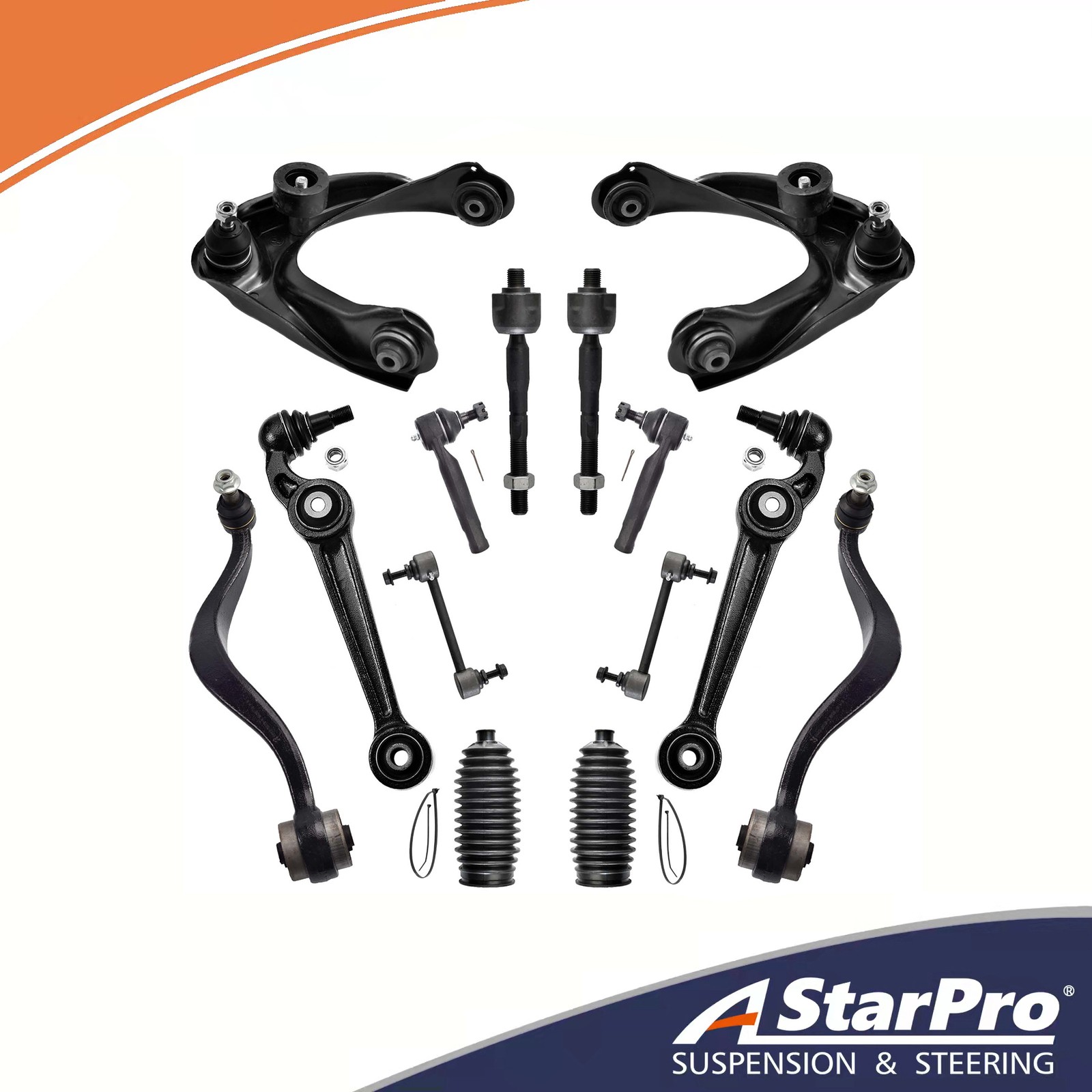 14pc Front Upper Lower Control Arm Sway Bar for 2007 2008 Ford Fusion Lincoln 14pc Front Upper Lower Control Arm Sway Bar for 2007 2008 Ford Fusion Lincoln