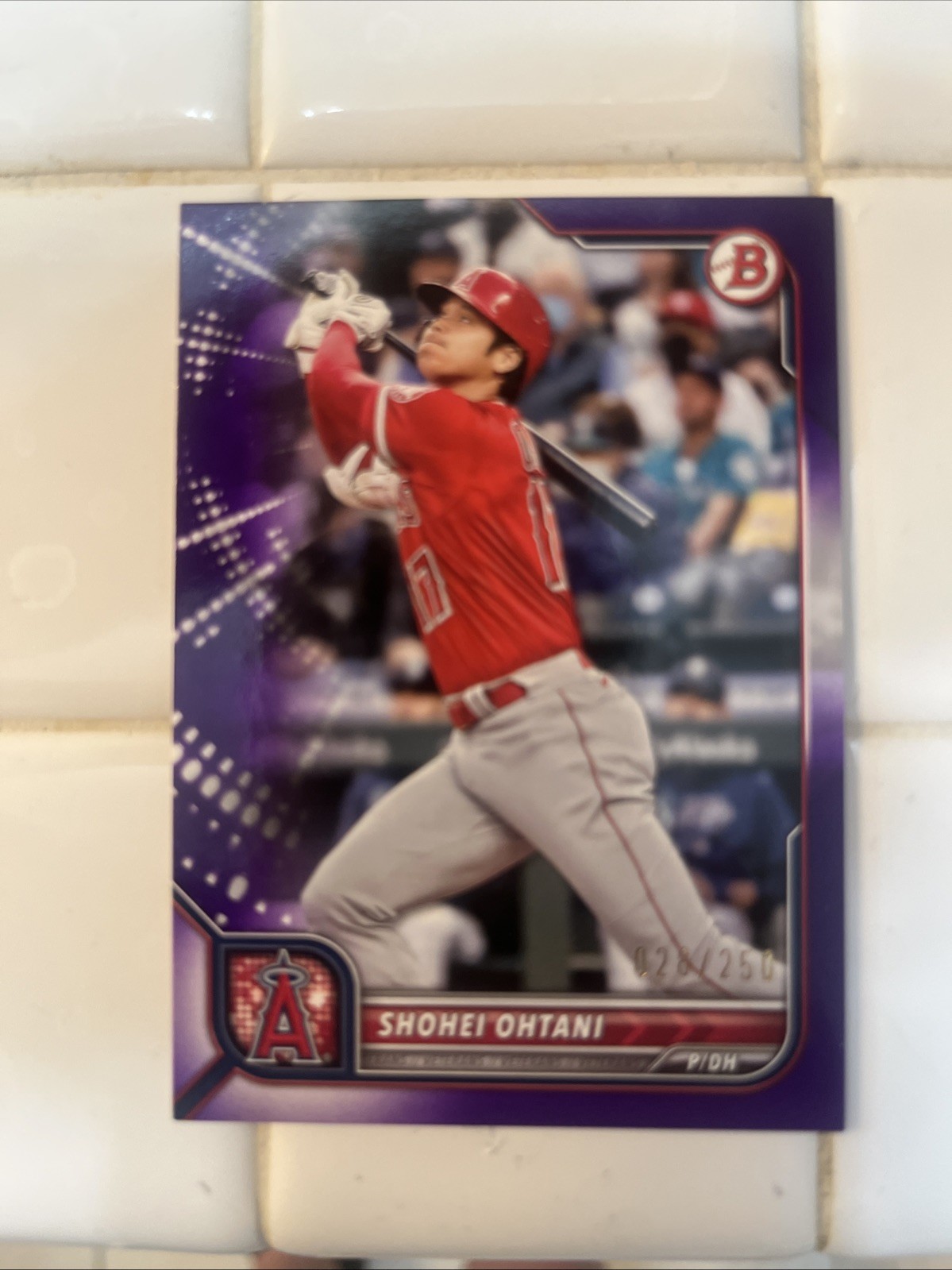 2022 Bowman - Shohei Ohtani #68 Purple Border /250 2022 Bowman - Shohei Ohtani #68 Purple Border /250