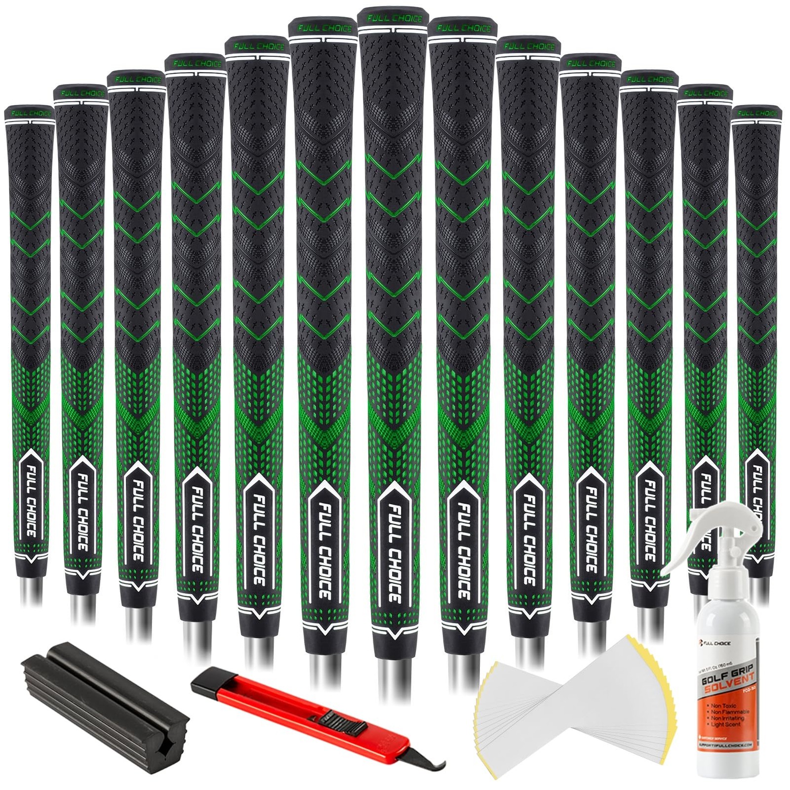 Full Choice Golf Grips Jumbo Complete Kit Green Full Choice Golf Grips Jumbo Complete Kit Green