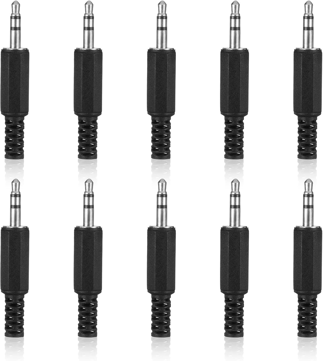 10PCS 3.5Mm Replacement Repair Plug TRS 3 Pole Stereo Males Plugs Adapter 1/8\
