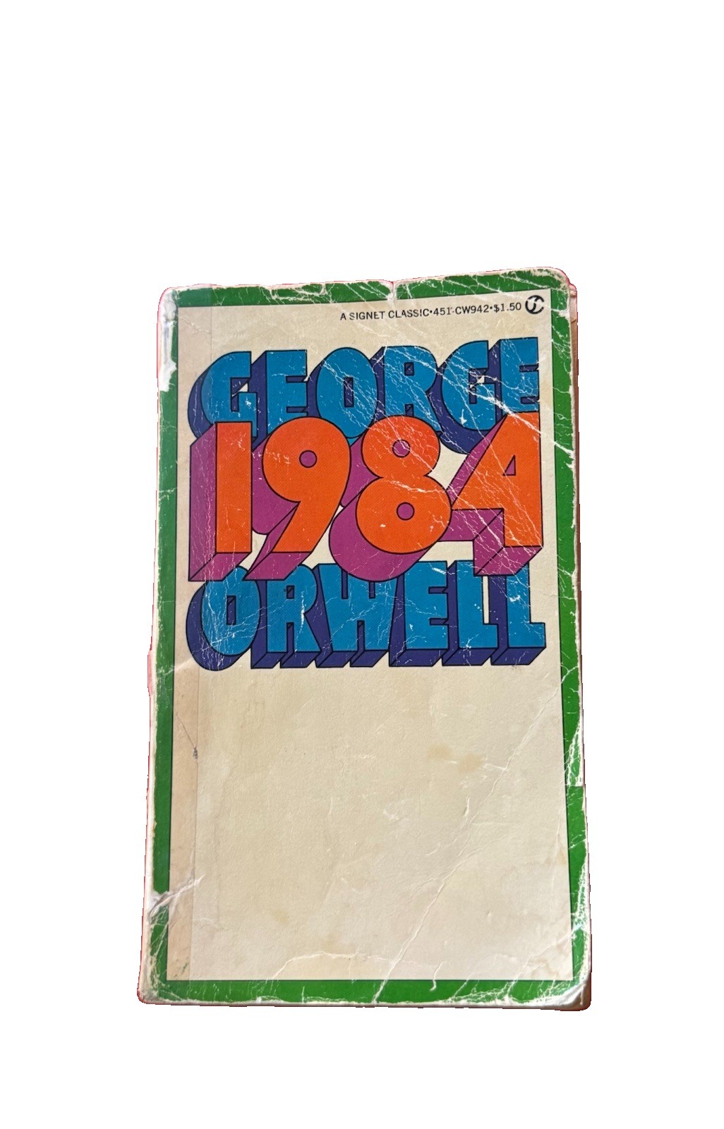 1984 George Orwell Vintage 1961 Book Signet Classic Paperback Dystopian Novel