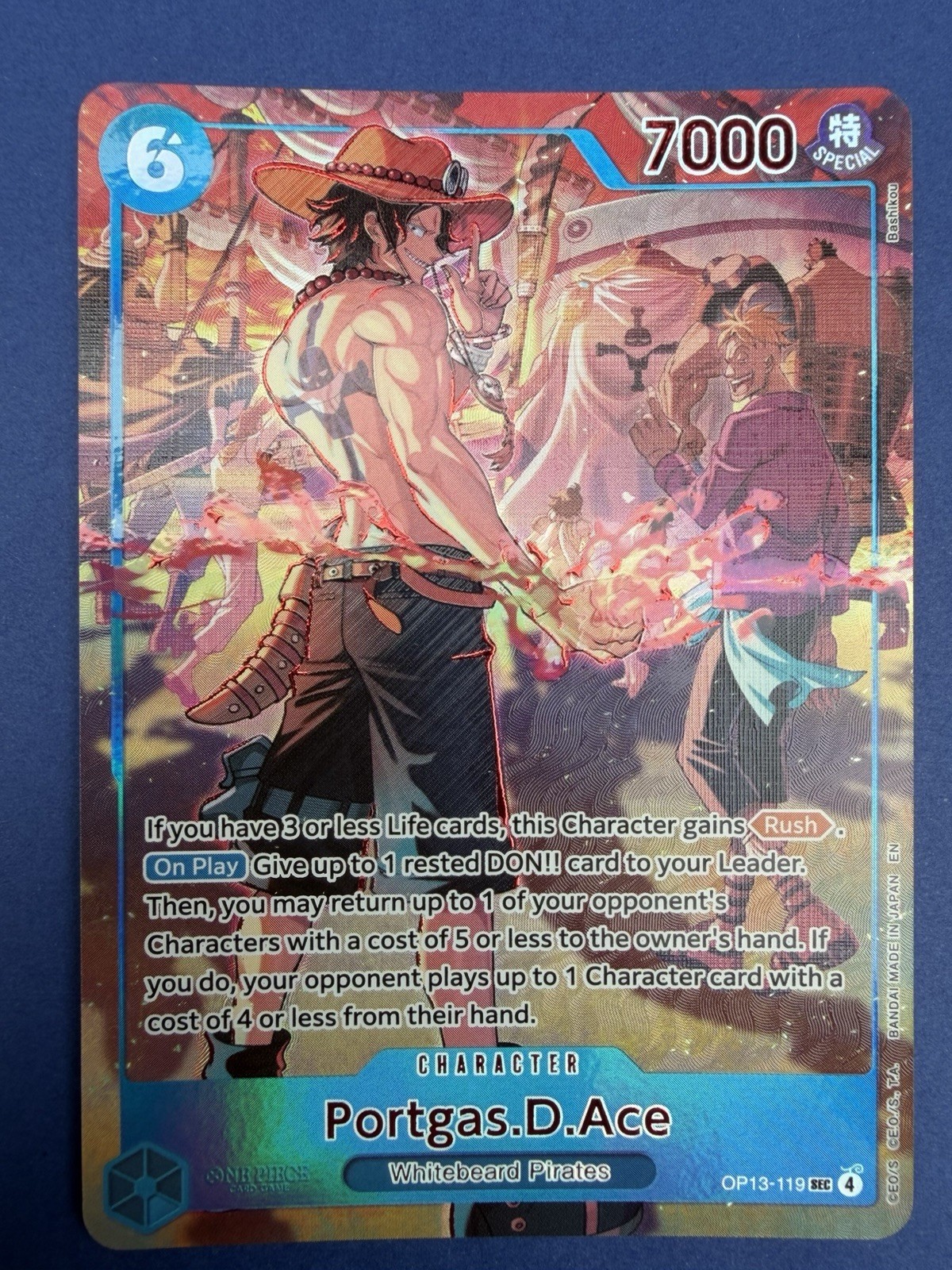 Portgas.D.Ace OP13-119 Promo English Version 3rd Anniversary Set One Piece TCG