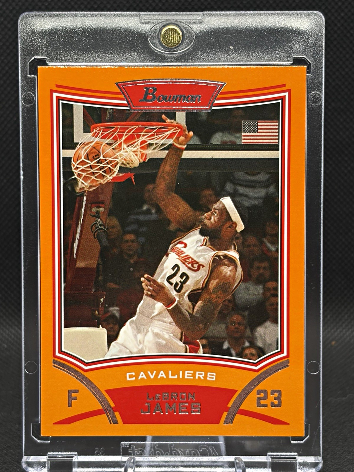 2007-08 Bowman Insider Orange LeBron James #3 /299 Cleveland Cavaliers RARE