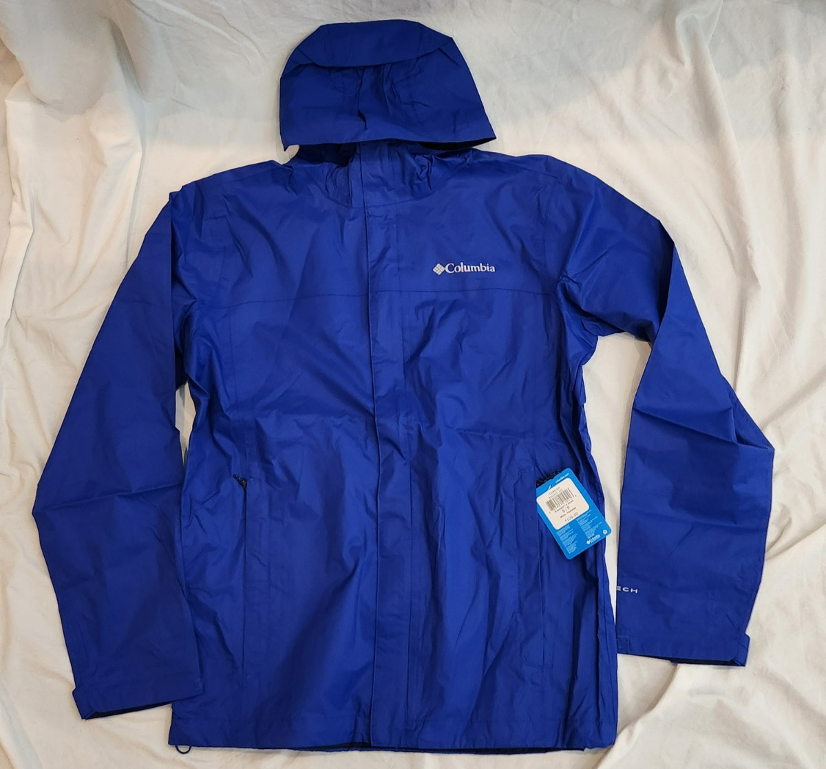 Columbia Watertight 2 Rain Jacket Blue Men\'s Small New With Tags MSRP $100