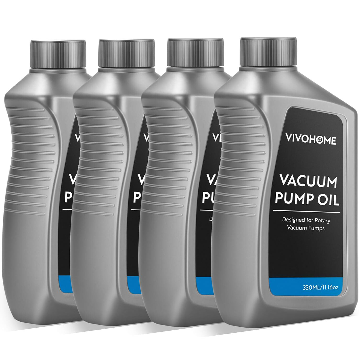 4 Pack Premium High HVAC Vacuum Pump Oil 330ml High Viscosity & Low Moisture