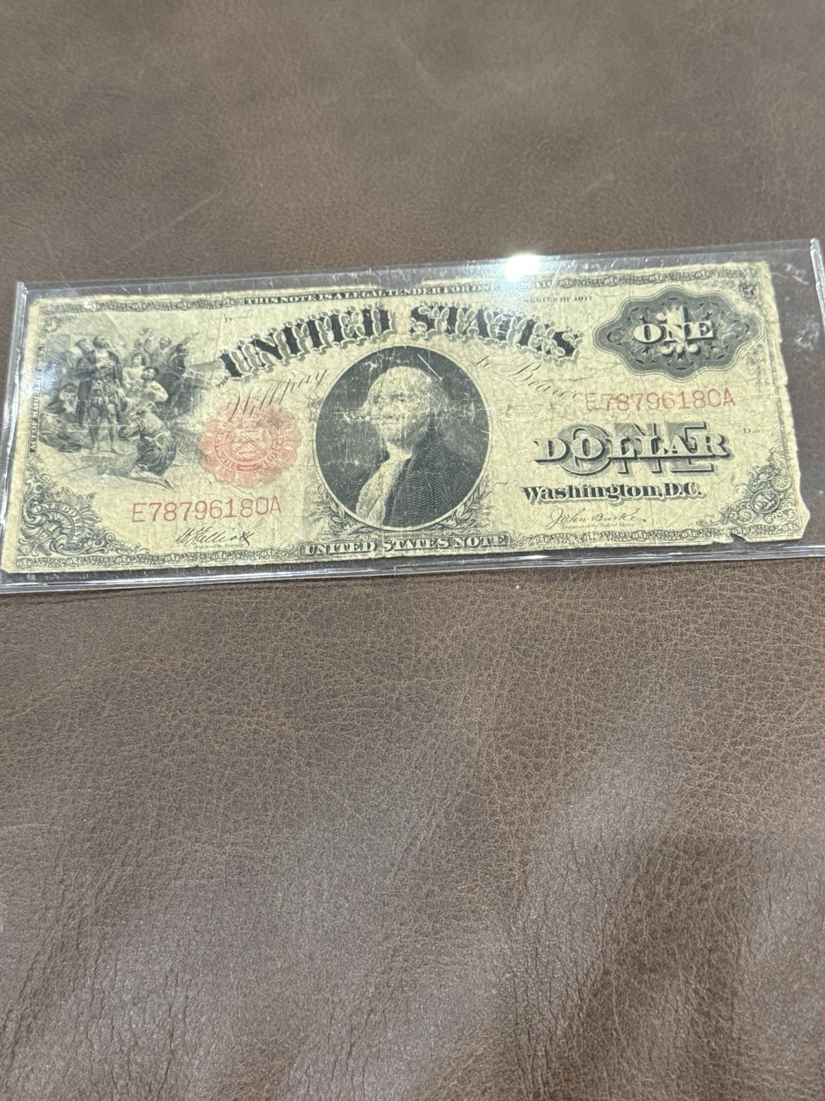 1917 One Dollar Large Bill 1917 One Dollar Large Bill