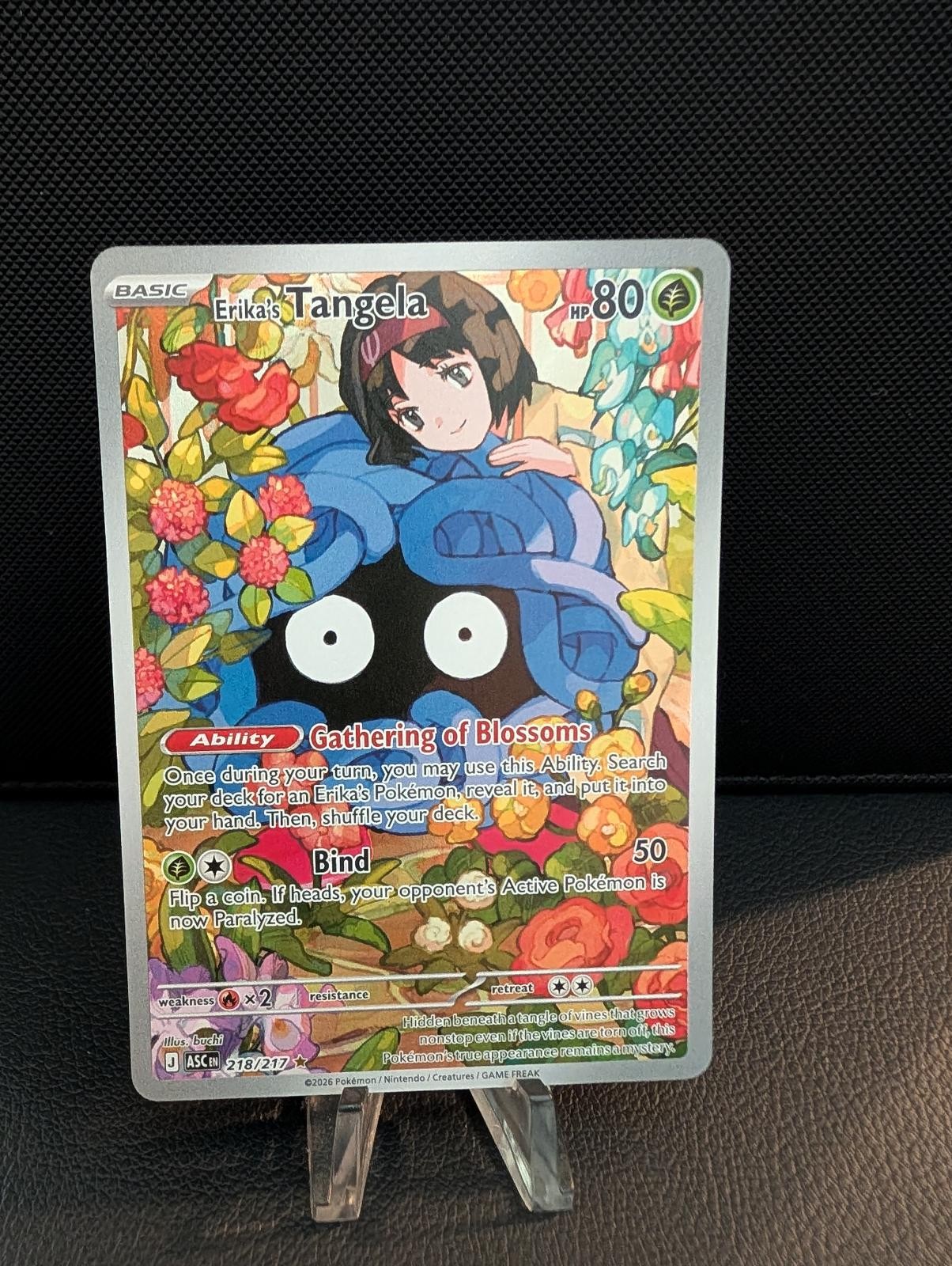 Erika's Tangela 218/217 IR Ascended Heroes Holo NM Erika's Tangela 218/217 IR Ascended Heroes Holo NM