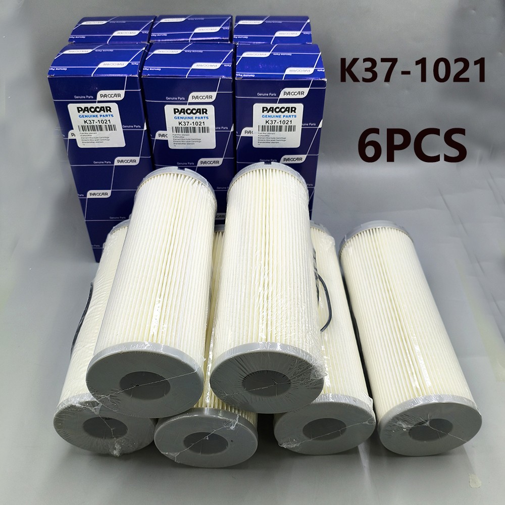 6PCS NEW GENUINE PACCAR FUEL FILTER ELEMENT K37-1021 For Peterbilt Kenworth 6PCS NEW GENUINE PACCAR FUEL FILTER ELEMENT K37-1021 For Peterbilt Kenworth