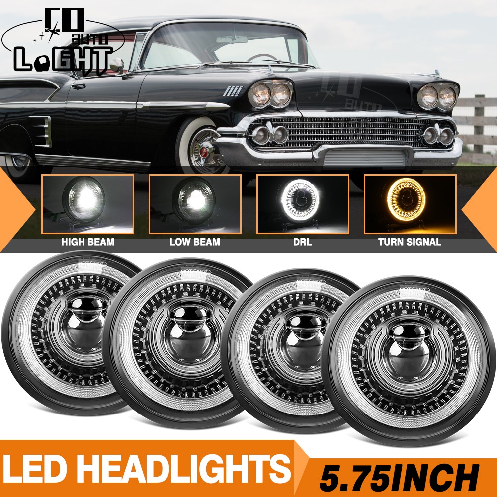 Fit 1958-1975 Chevy Bel Air 4PCS 5 3/4