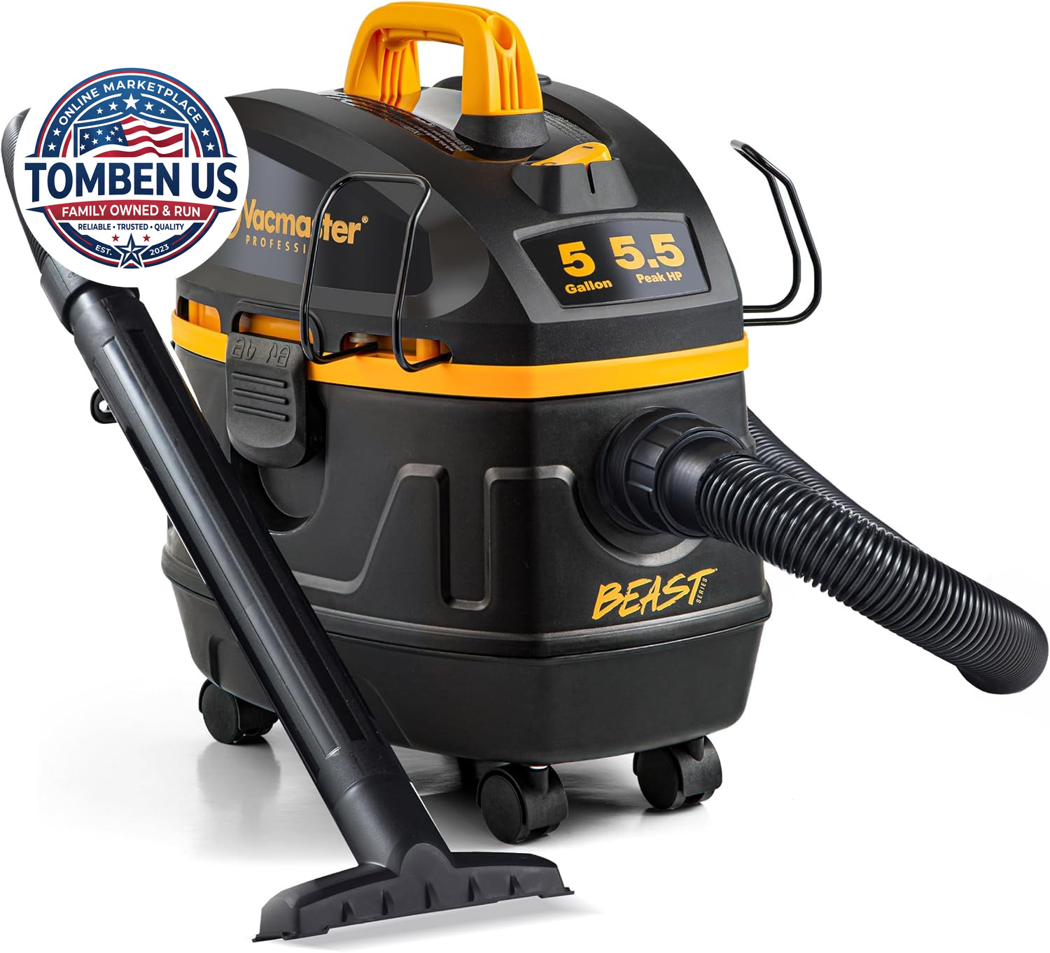 Vacmaster Professional Beast Series VFB511H 0201 5-Gal 5.5 PHP Wet/Dry Vac Vacmaster Professional Beast Series VFB511H 0201 5-Gal 5.5 PHP Wet/Dry Vac