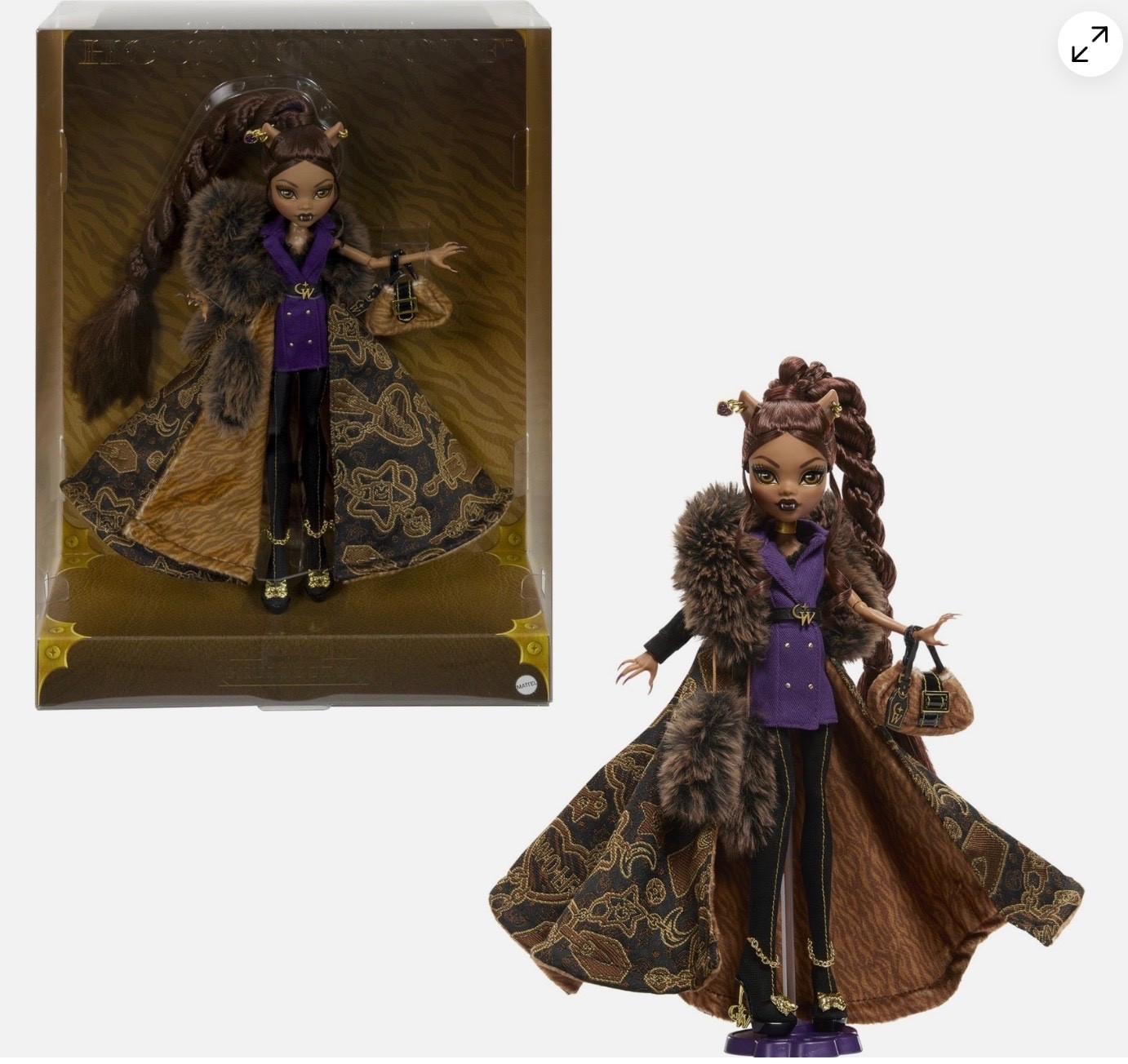 Mattel Monster High Skullector Clawdeen Wolf House of Wolf Doll Mattel JDR66 New Mattel Monster High Skullector Clawdeen Wolf House of Wolf Doll Mattel JDR66 New