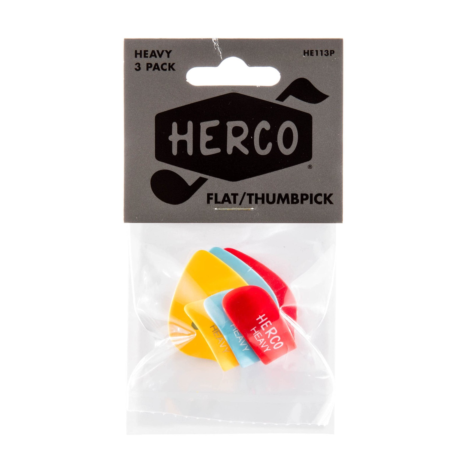 JIM DUNLOP HE113P Flat Thumbpicks, Heavy, 3/Player\'s Pack JIM DUNLOP HE113P Flat Thumbpicks, Heavy, 3/Player\'s Pack