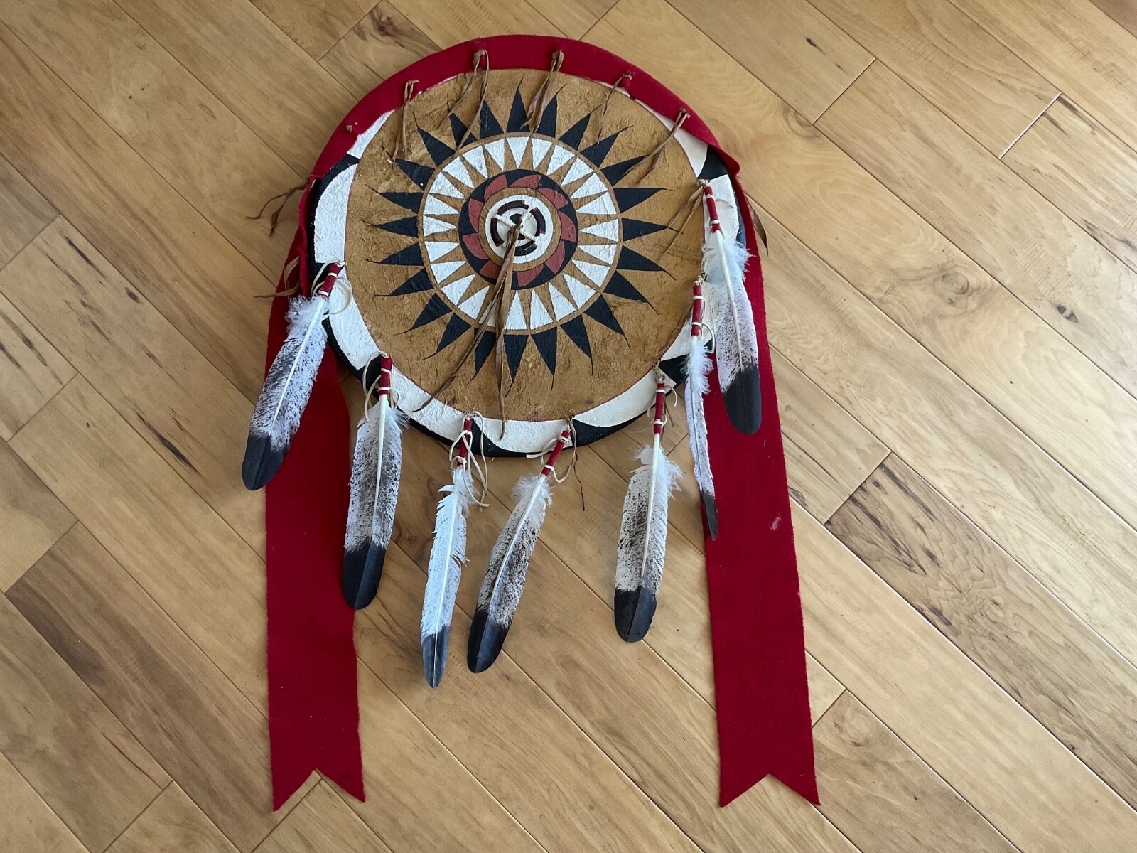 Native American Indian Sioux Lakota Blackfeet Leather War Shield Full Size
