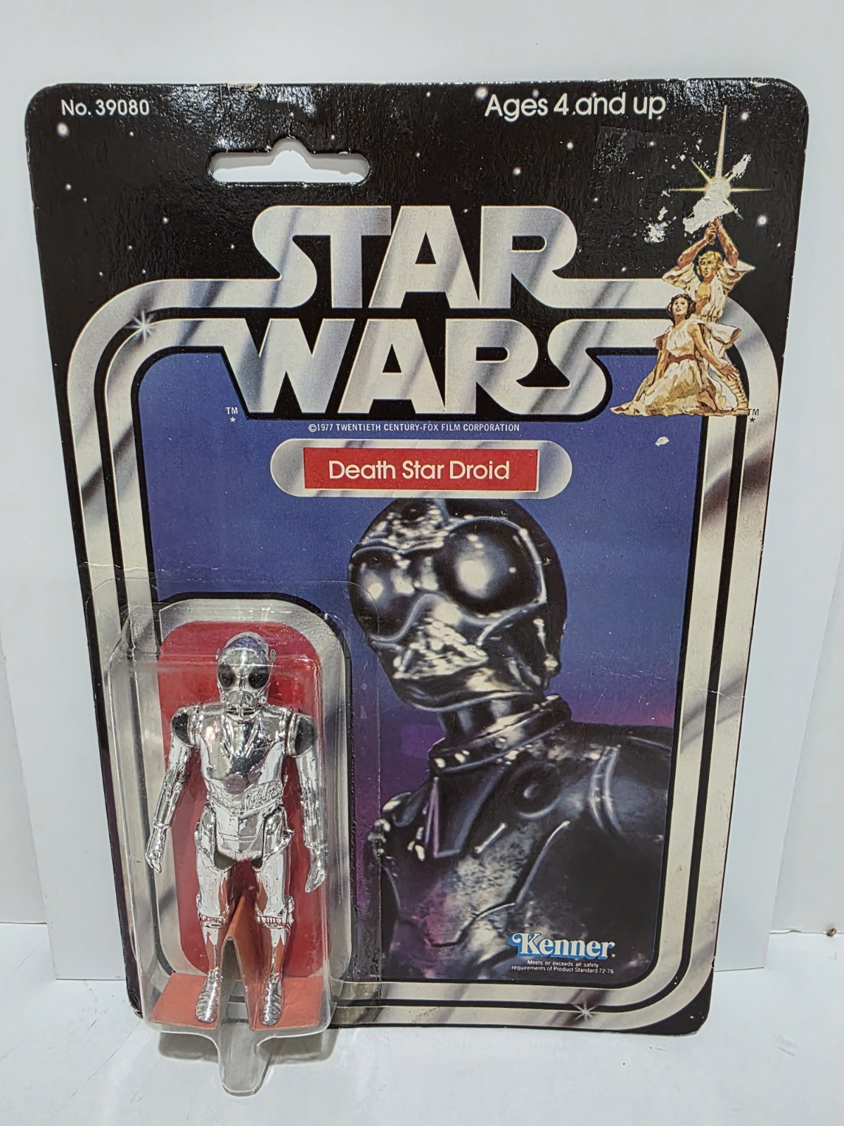 Star Wars Vintage 1978 Death Star Droid Action Figure 21 Back Misp 