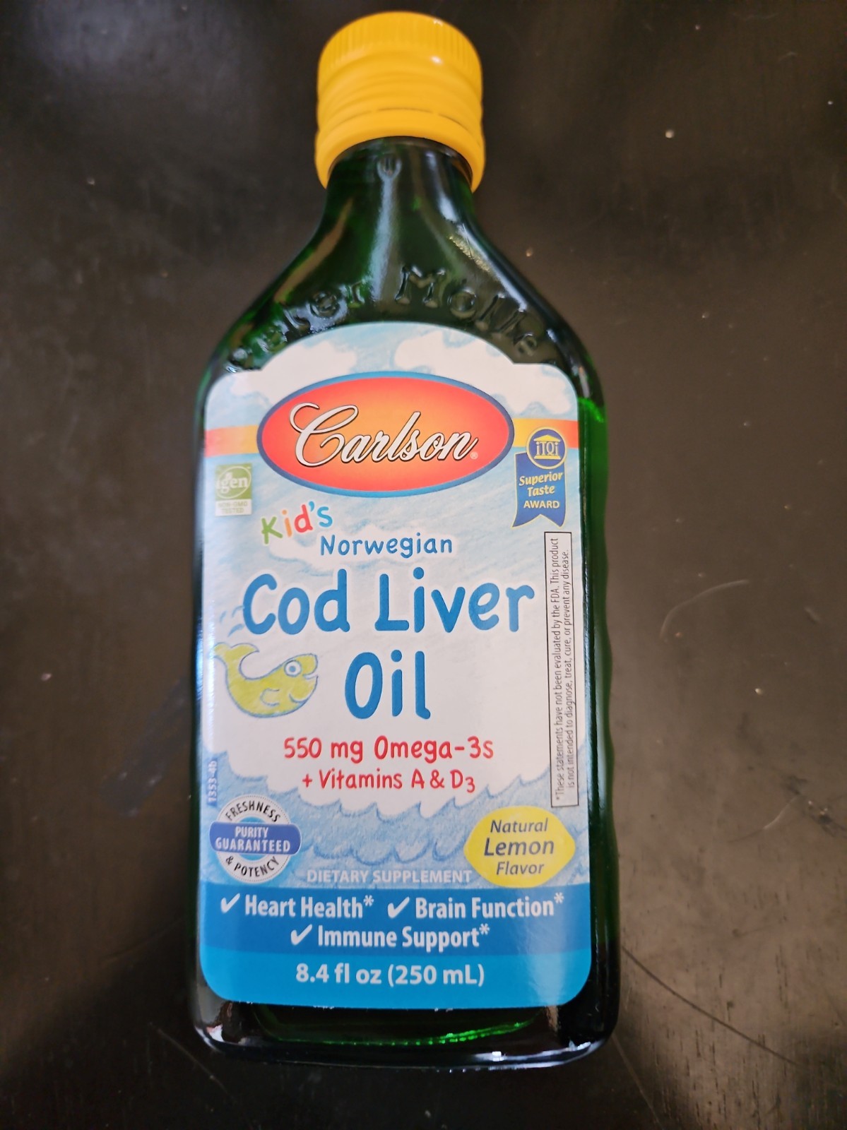 Carlson - Kid\'s Cod Liver Oil, 550 mg Omega-3s, Vitamins A & D3, Wild Norwegian, Carlson - Kid\'s Cod Liver Oil, 550 mg Omega-3s, Vitamins A & D3, Wild Norwegian,