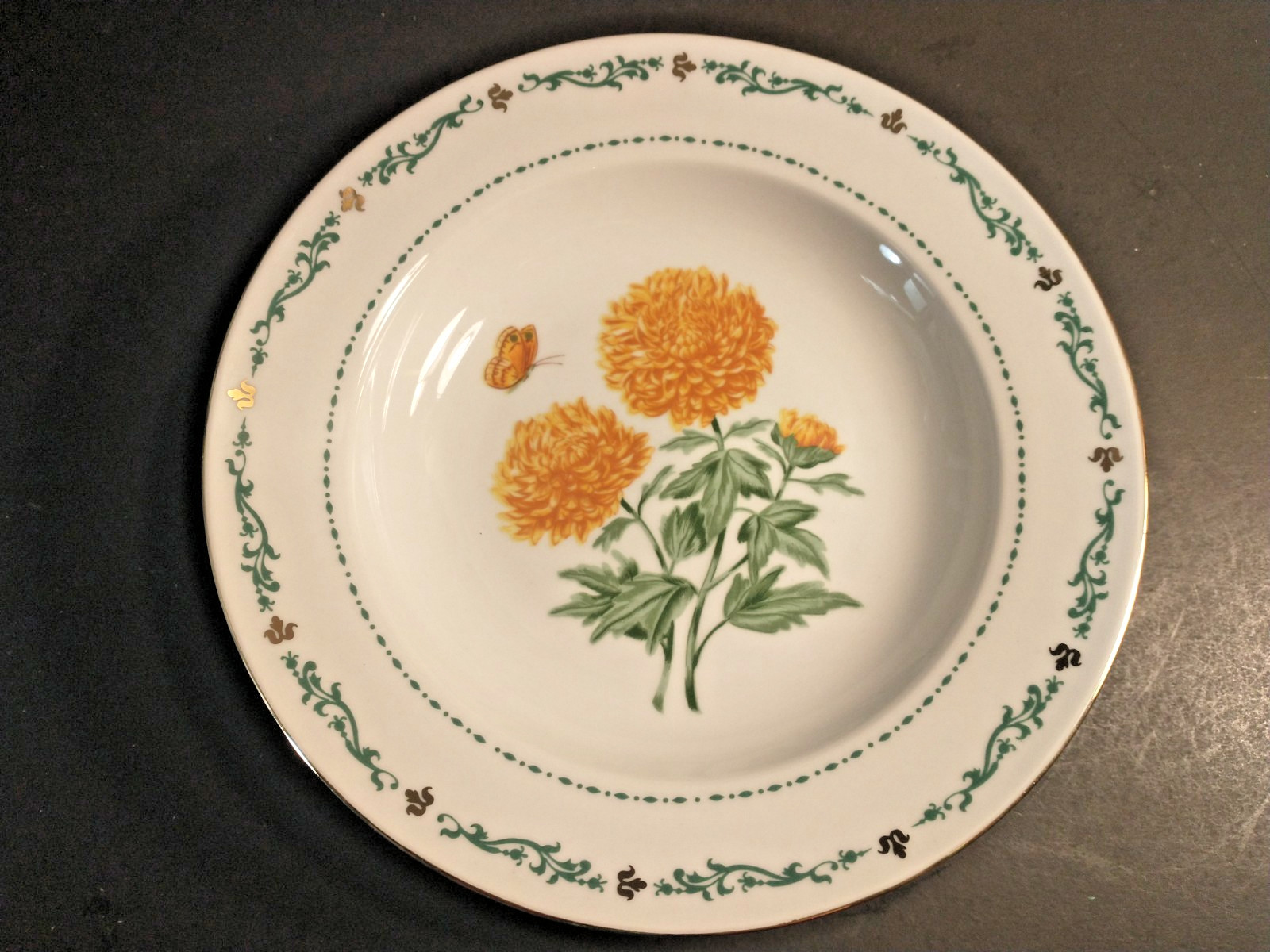 Domestications November Chrysanthemum Flower of the Month Soup Bowl 8.25\ Domestications November Chrysanthemum Flower of the Month Soup Bowl 8.25\
