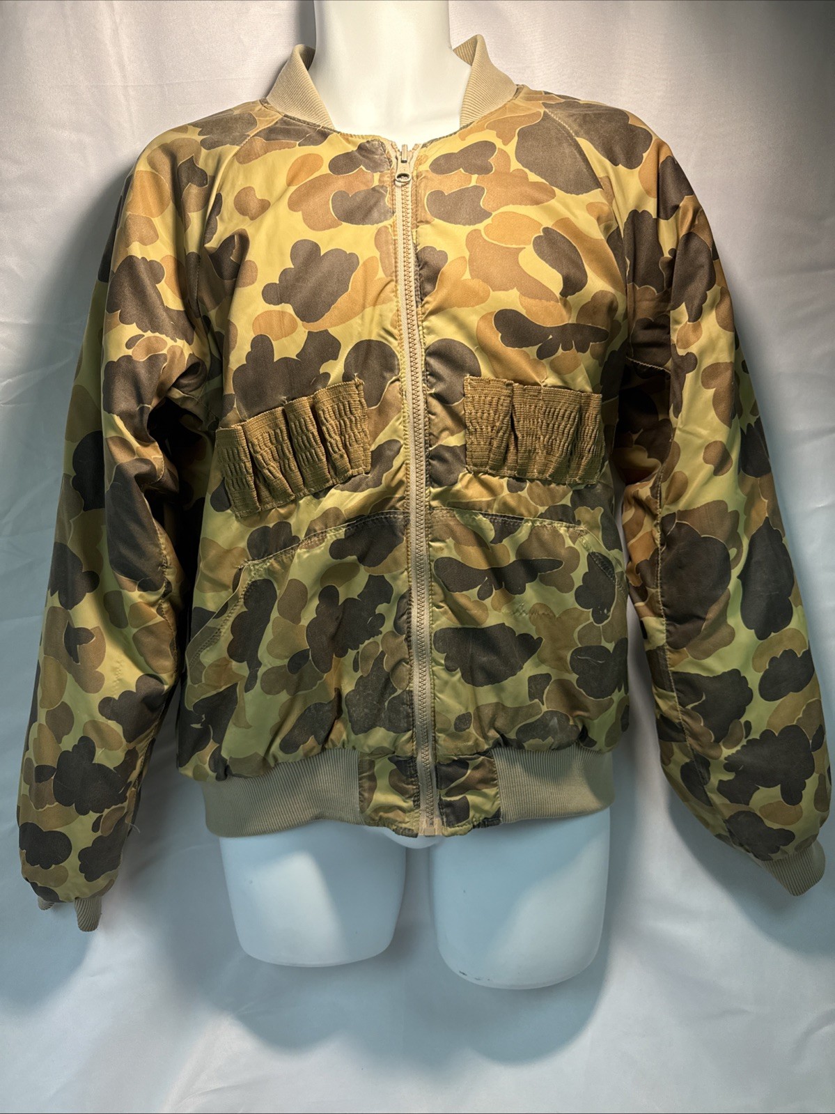 Vintage Columbia Jacket Men Medium Duck Camo Reversible Waterfowl Deer Hunt
