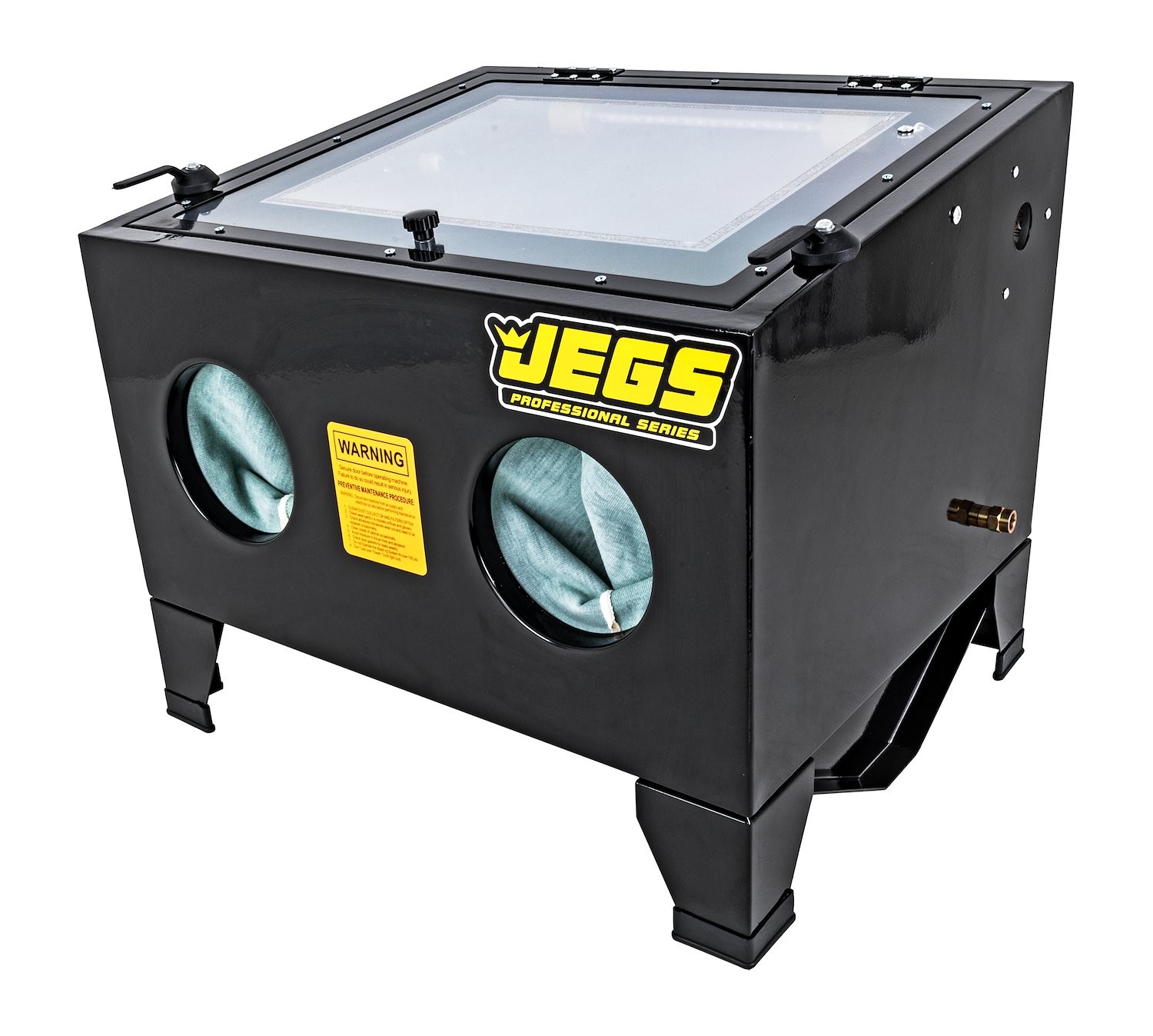 JEGS Bench Top Sandblast Cabinet 15-25 cfm @ 40-120 psi [Black]
