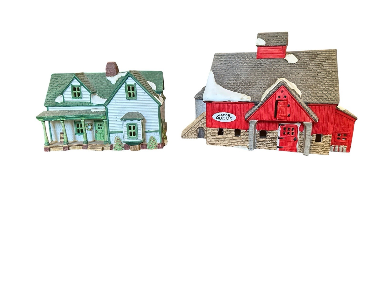 Retired Dept 56 New England Village Series “New England Farm” Farmhouse & Barn Retired Dept 56 New England Village Series “New England Farm” Farmhouse & Barn