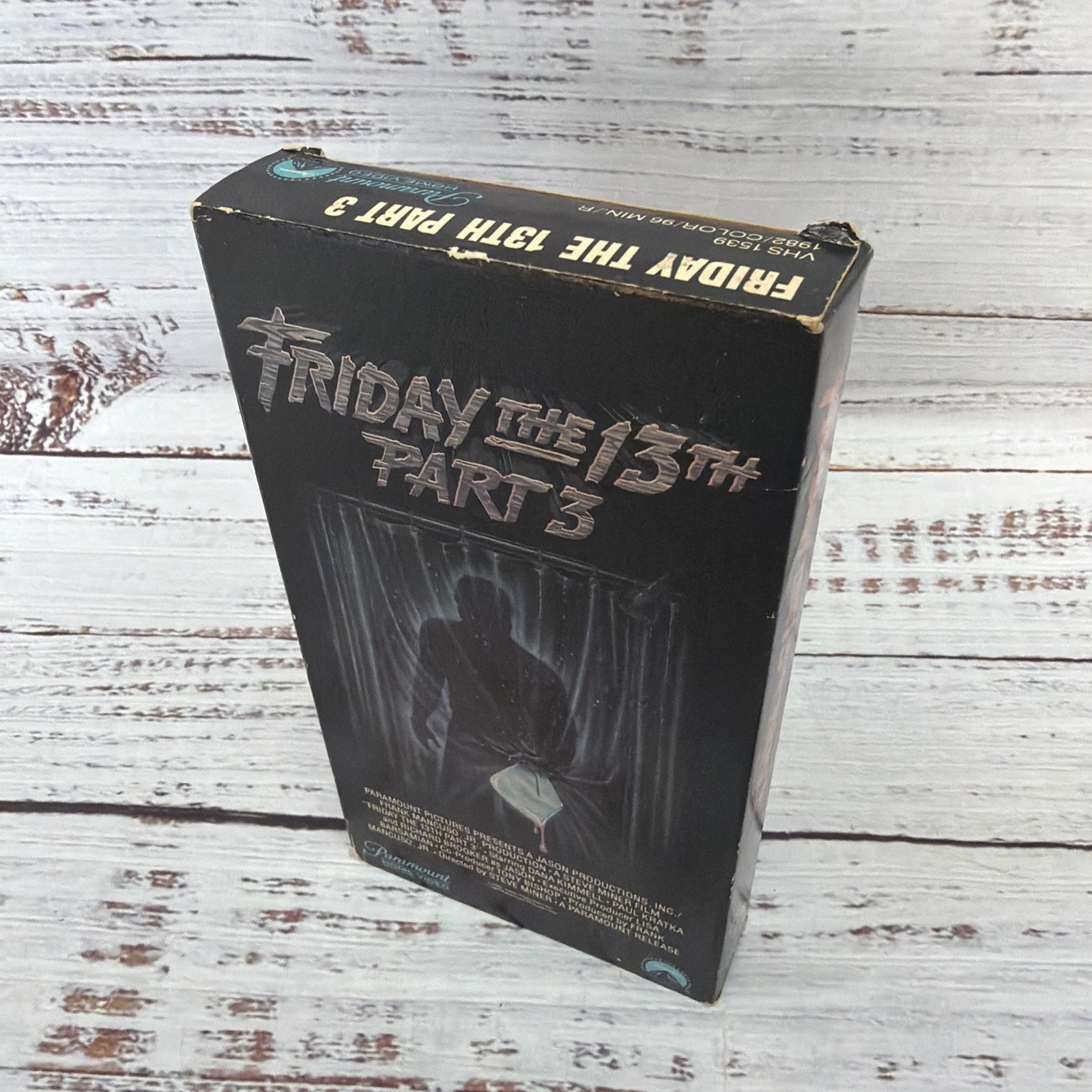 Friday the 13th Part 3 VHS 1982 Paramount #1539 Original Horror Jason Rare