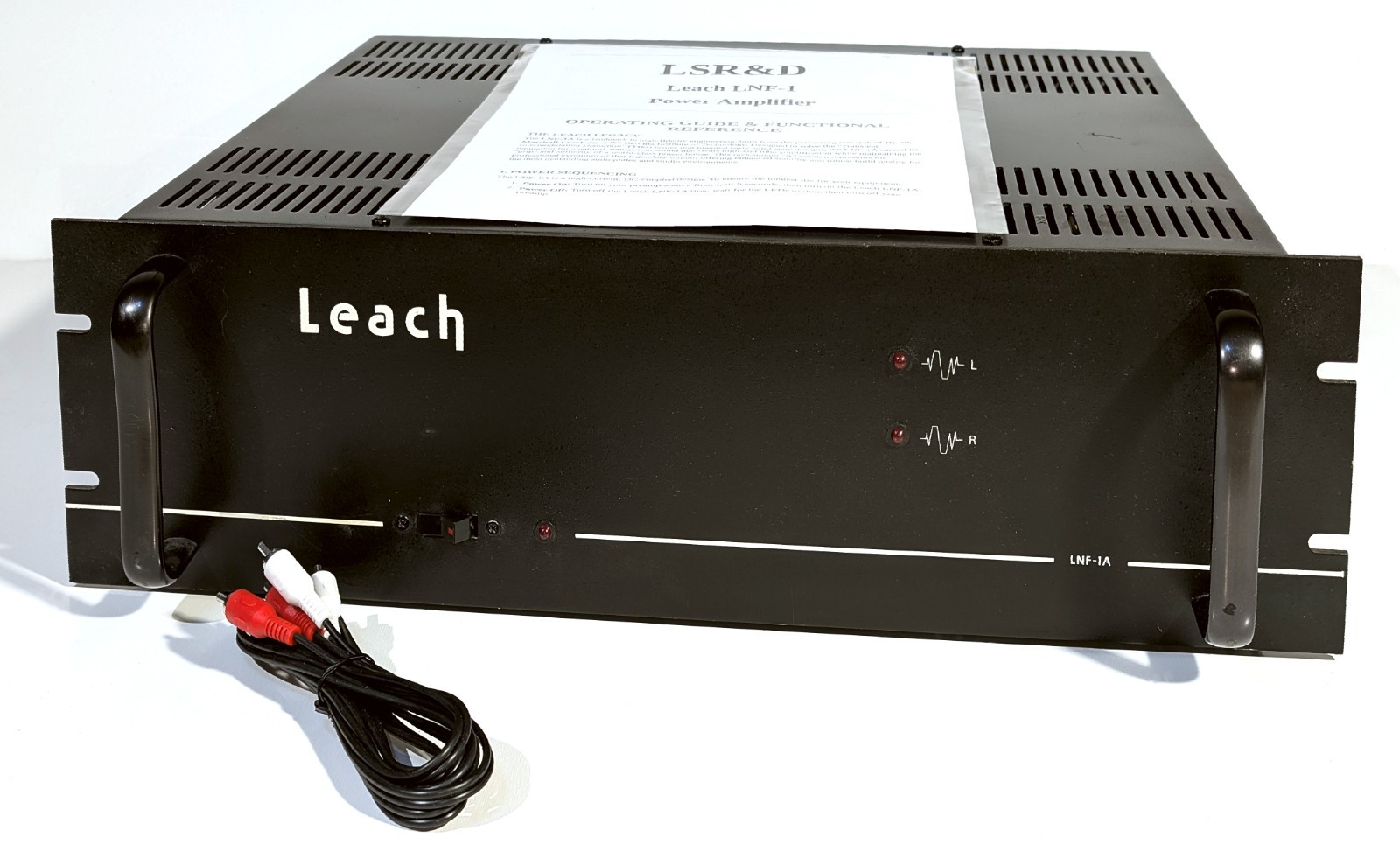🔥【PRO SERVICED】RARE LSR&D Leach LNF-1A 200W Power Amp ~FULL RE-CAP+💥GUARANTY