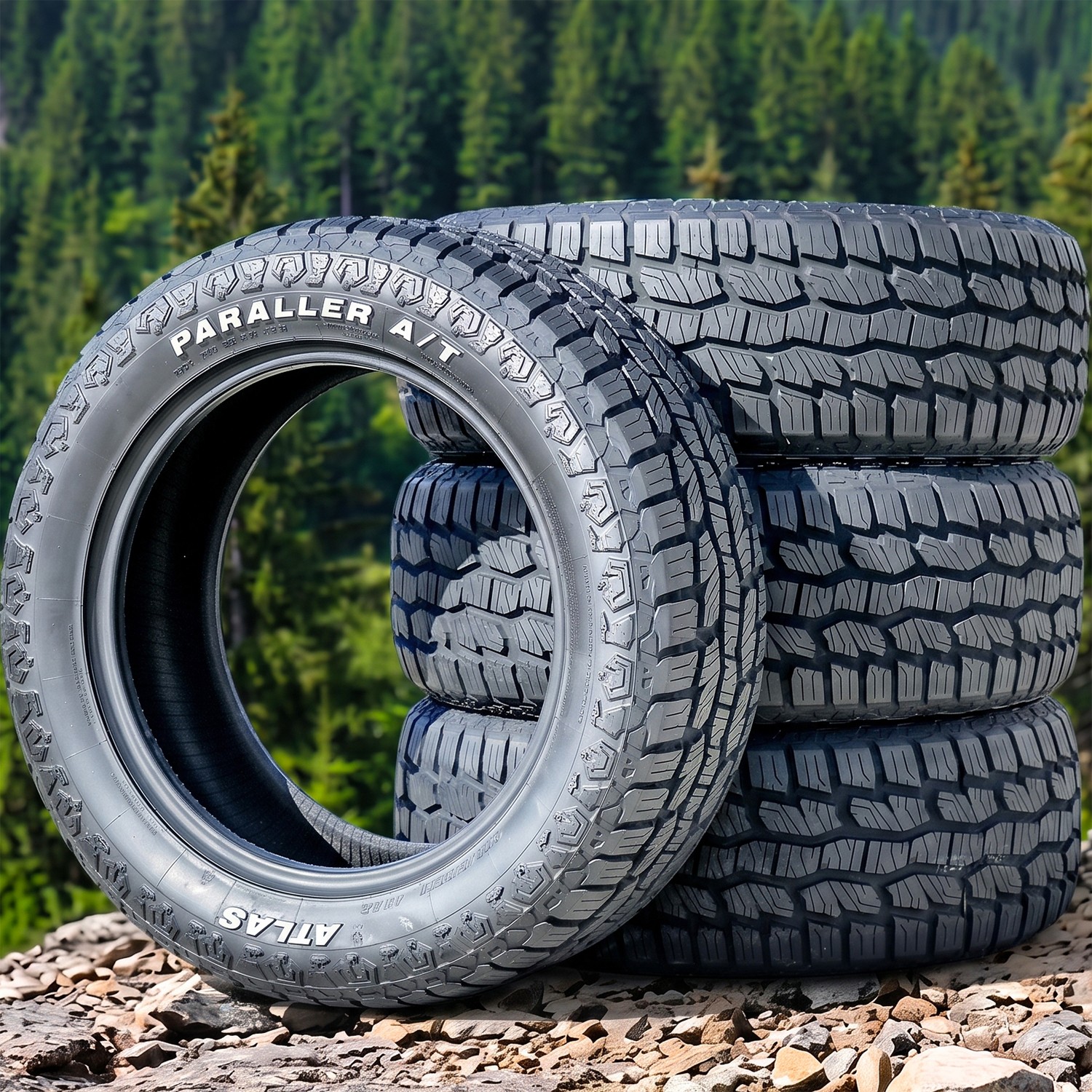 4 Atlas Tire Paraller A/T 275/55R20 113S (RWL) 55k Mi Warranty 560AB 4 Atlas Tire Paraller A/T 275/55R20 113S (RWL) 55k Mi Warranty 560AB