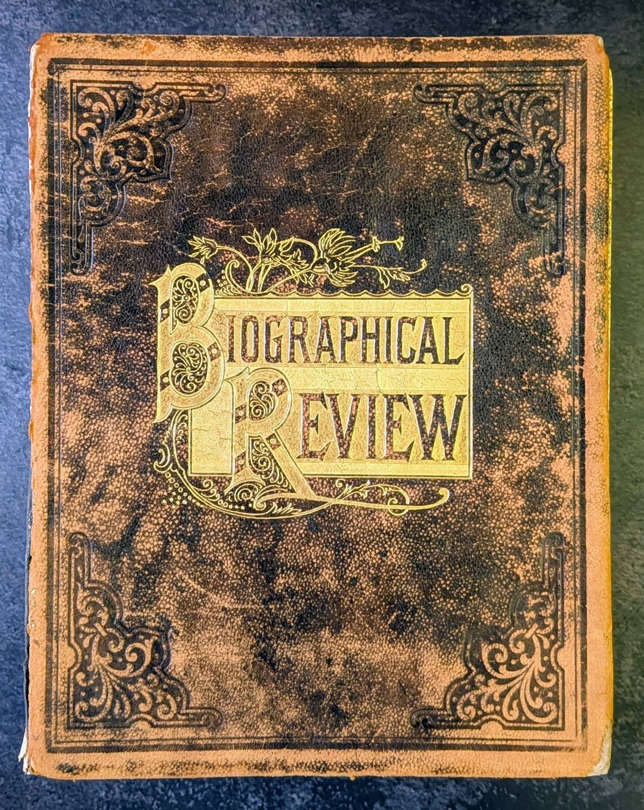 1897 Biographical Review Vol 18 Plymouth County MA History Genealogies Leather