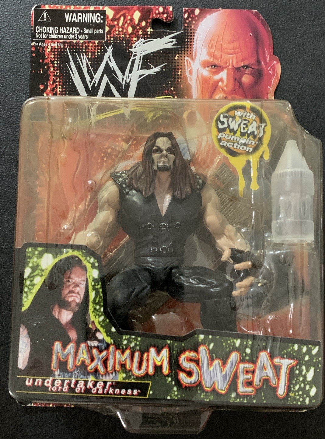 1999 WWF Jakks Pacific MAXIMUM SWEAT 1 Undertaker 6\ 1999 WWF Jakks Pacific MAXIMUM SWEAT 1 Undertaker 6\