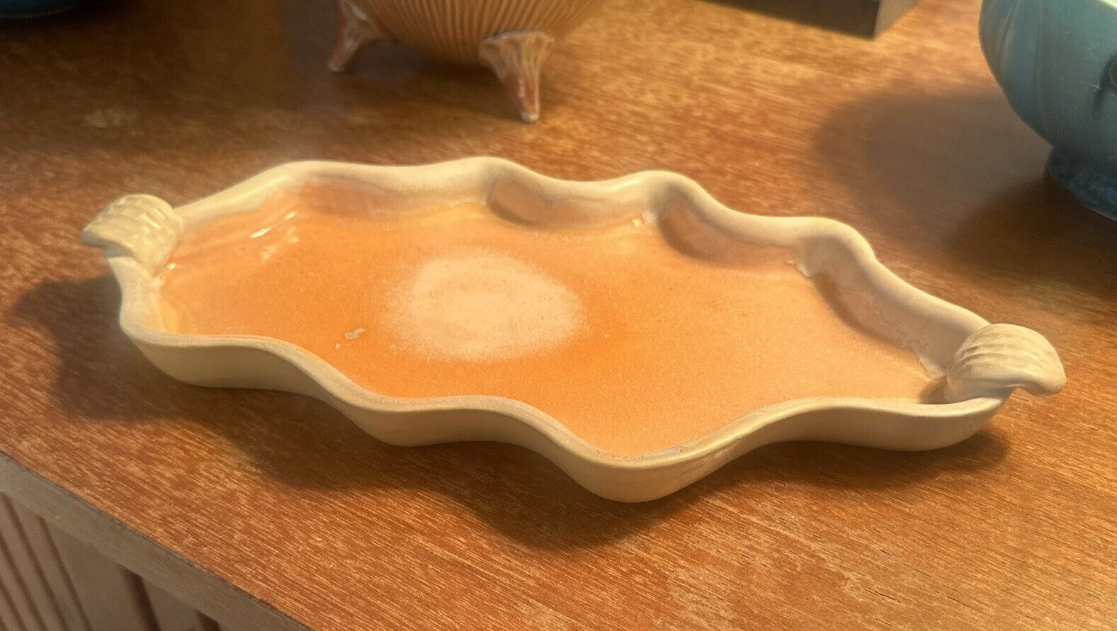 Silvie Granatelli Art Pottery Freeform Tray 11\ Silvie Granatelli Art Pottery Freeform Tray 11\