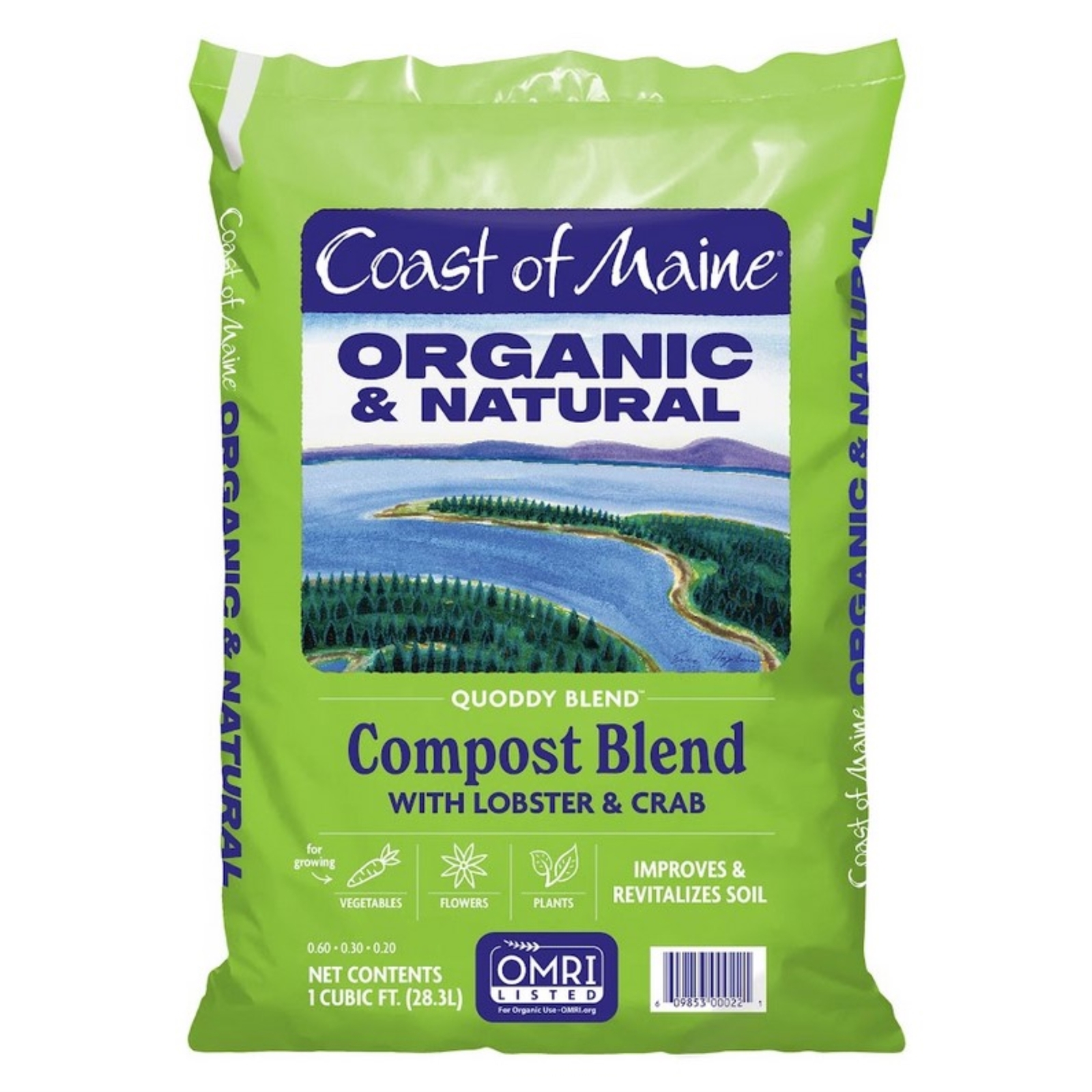 Coast of Maine Quoddy Blend, Organic and Natural Compost Blend, 1 cu ft Coast of Maine Quoddy Blend, Organic and Natural Compost Blend, 1 cu ft