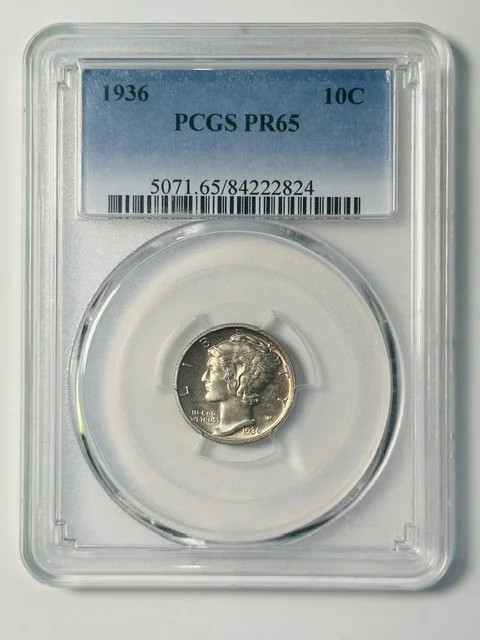 1936 P Mercury Dime PCGS PR-65 PROOF 1936 P Mercury Dime PCGS PR-65 PROOF