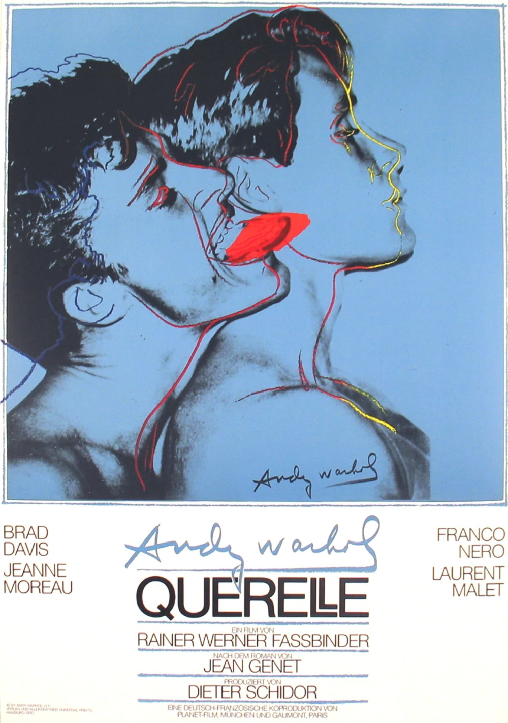 ANDY WARHOL Querelle Blue 39.25\