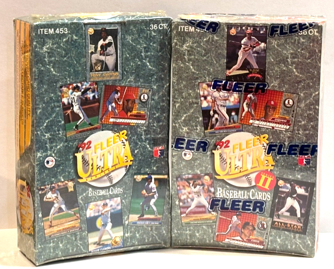 1992 Fleer Ultra Baseball Series 1 & 2 Factory Sealed Hobby Box 1992 Fleer Ultra Baseball Series 1 & 2 Factory Sealed Hobby Box
