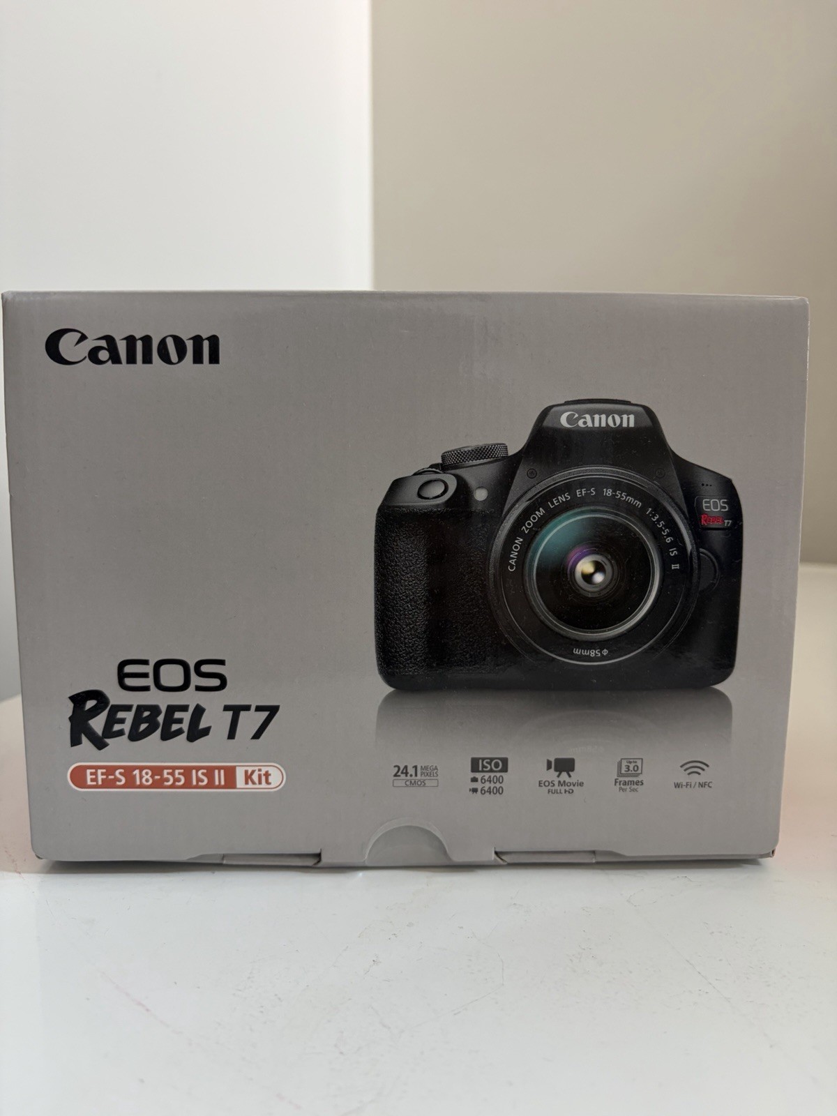 Canon EOS Rebel T7 24.1 MP Digital SLR Camera - Black (Kit with 18-55 Lens)