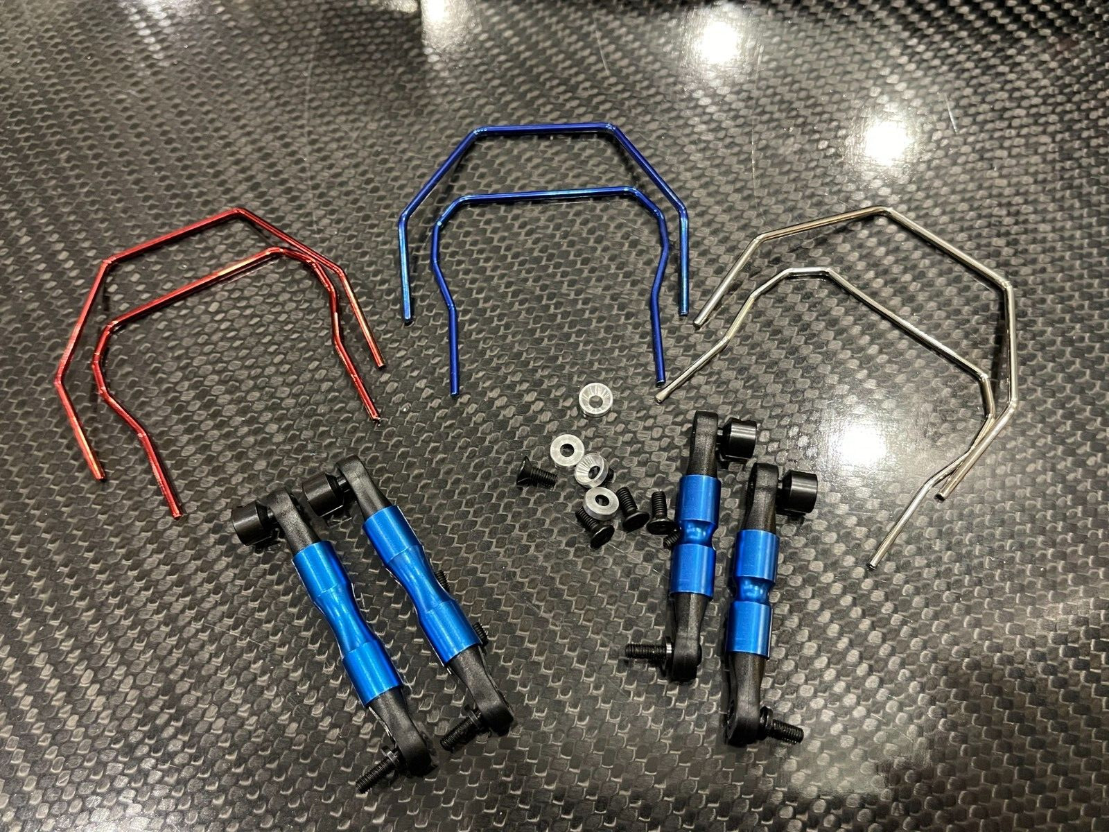 Aluminum Front & Rear Sway Bar Kit Traxxas Stampede 4x4 VXL XL5 BLue