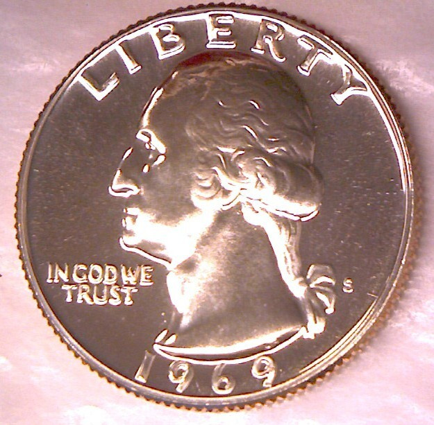 1969 S 25C Proof Washington Quarter **FREE SHIPPING**