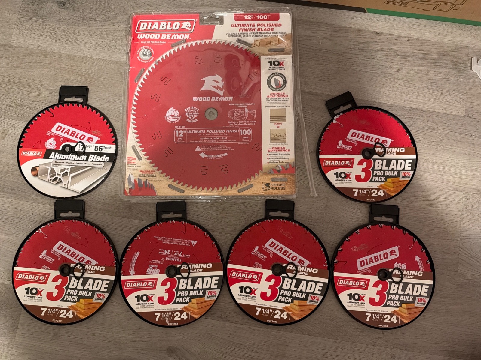 **100% BRAND NEW & FACTORY SEALED - Premium Diablo Circular Saw Blade Bulk Lot**