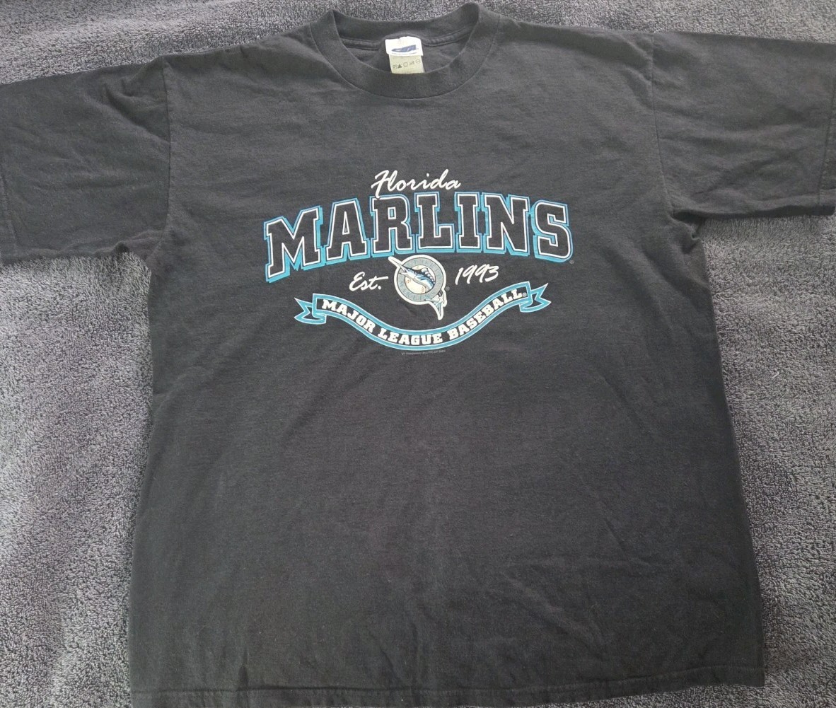 Vintage 90s Florida Marlins T Shirt Size Large L CSA Blank True Vintage MLB Vintage 90s Florida Marlins T Shirt Size Large L CSA Blank True Vintage MLB
