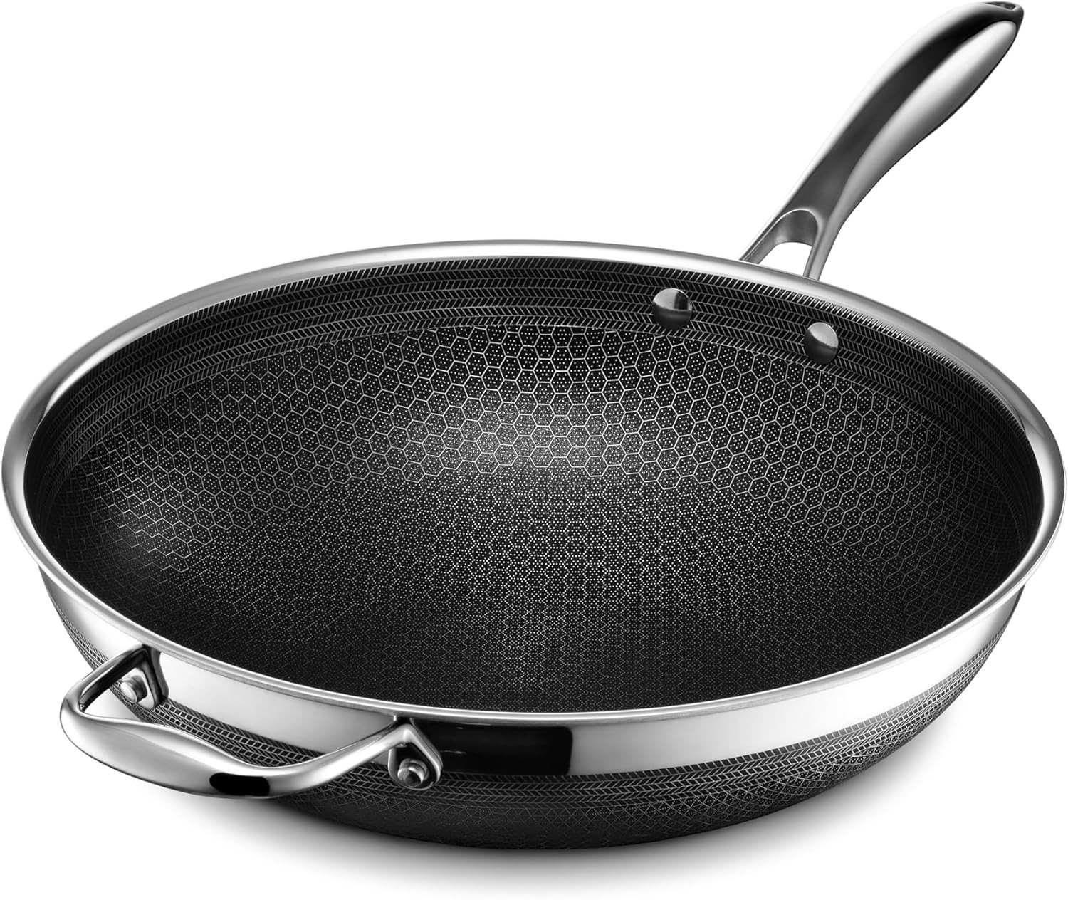 Hexclad Hybrid Cookware Stainless Steel Pan Nonstick 12