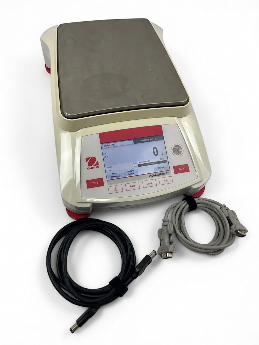 Ohaus Adventurer AX8201/E Precision Balance 8200g x 0.1g Top Loading AC Adapter