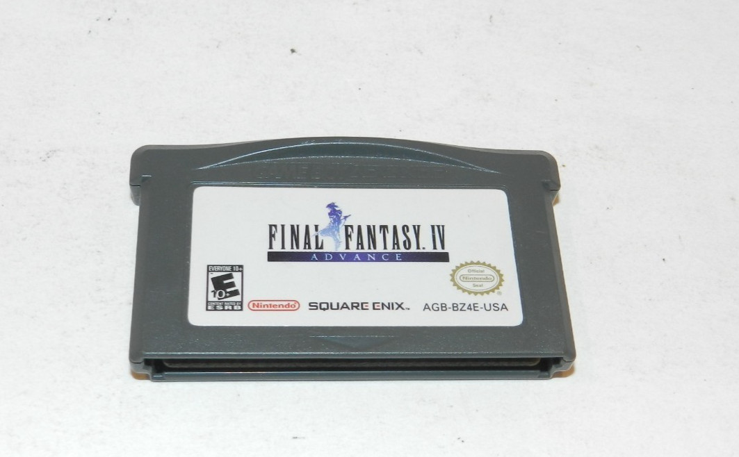 Final Fantasy IV Game Boy Advance Nintendo GBA Authentic Saves Role Playing Final Fantasy IV Game Boy Advance Nintendo GBA Authentic Saves Role Playing