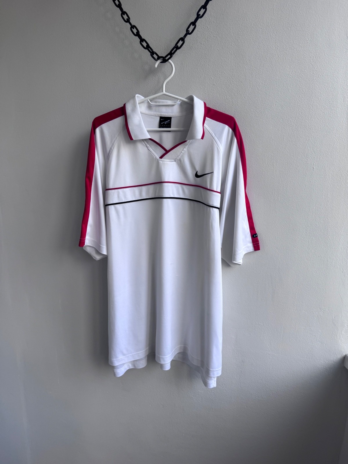 Andre Agassi Vintage 90\'s Nike Challenge Court Shirt Tennis Polo Jersey Size XL Andre Agassi Vintage 90\'s Nike Challenge Court Shirt Tennis Polo Jersey Size XL