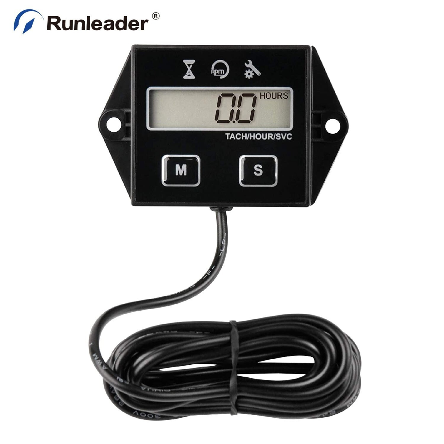 Digital Hour Meter Tachometer Maintenance Reminder User Shutdown For Lawn Mower